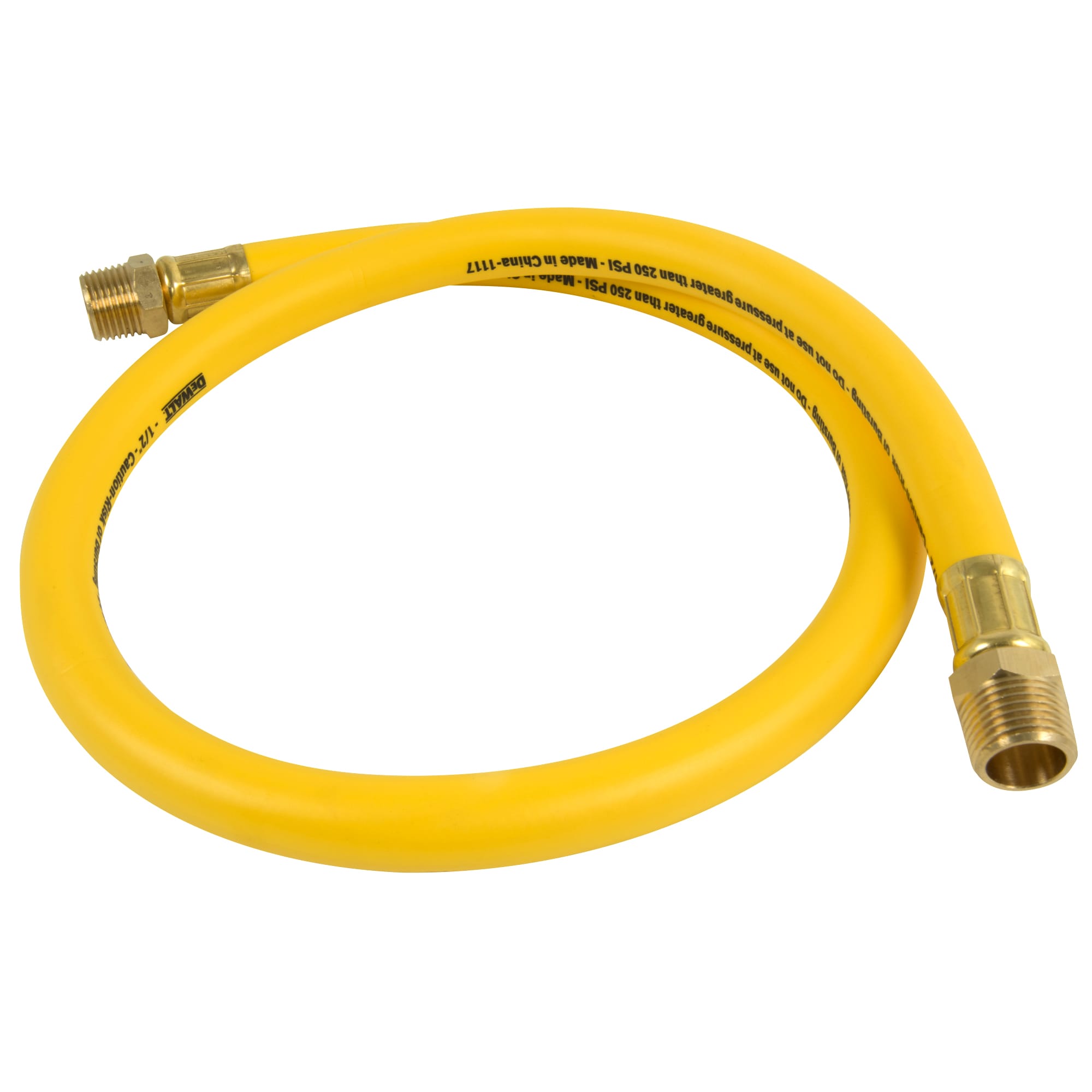 Manguera de aire híbrida Premium DEWALT de 1/2 pulg. x 3 pies