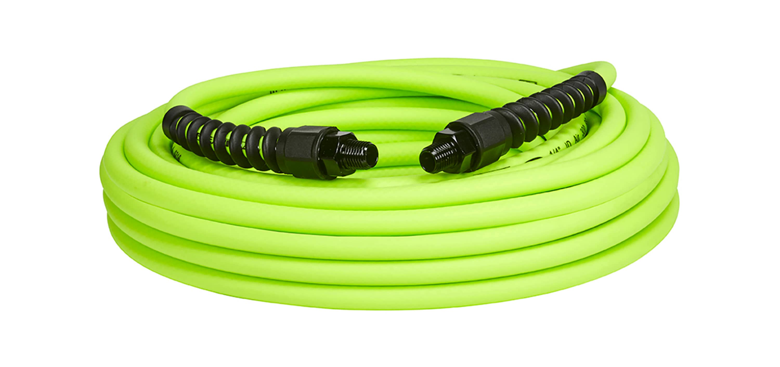Manguera de Aire Flexzilla Pro, 1/4 pulgadas x 50 pies, Conectores de 1/4 pulgadas Mnpt HFZP1450YW2