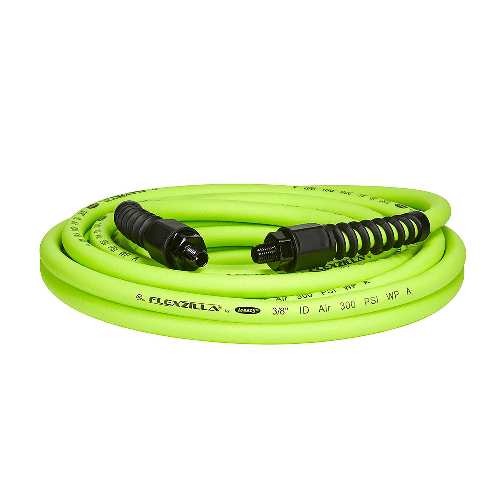Manguera de aire Flexzilla Pro, 3/8 pulgadas x 25 pies, con conexiones de 1/4 pulgadas MNPT HFZP3825YW2