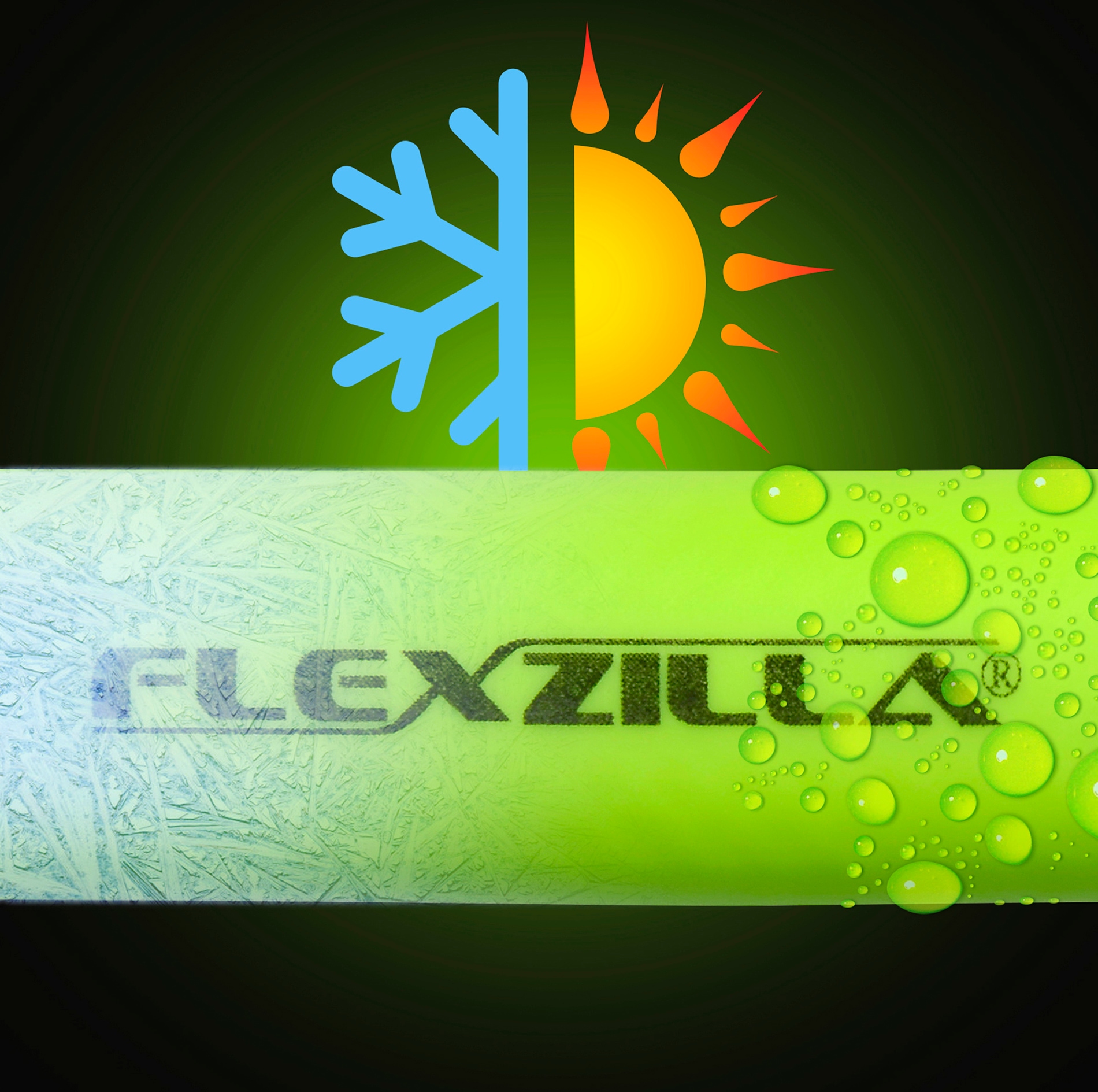 Manguera de Aire Flexzilla, 1/4 pulg. x 100 pies, Conexiones MNPT de 1/4 pulg., HFZ14100YW2