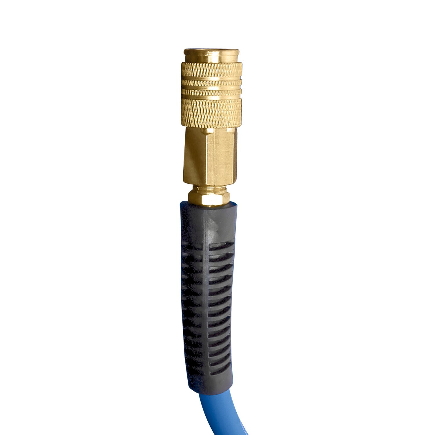 Manguera de aire híbrida de PVC / goma de 3/8 pulg. X 50 pies de Estwing con accesorios de latón de 1/4 pulg. E3850PVCR