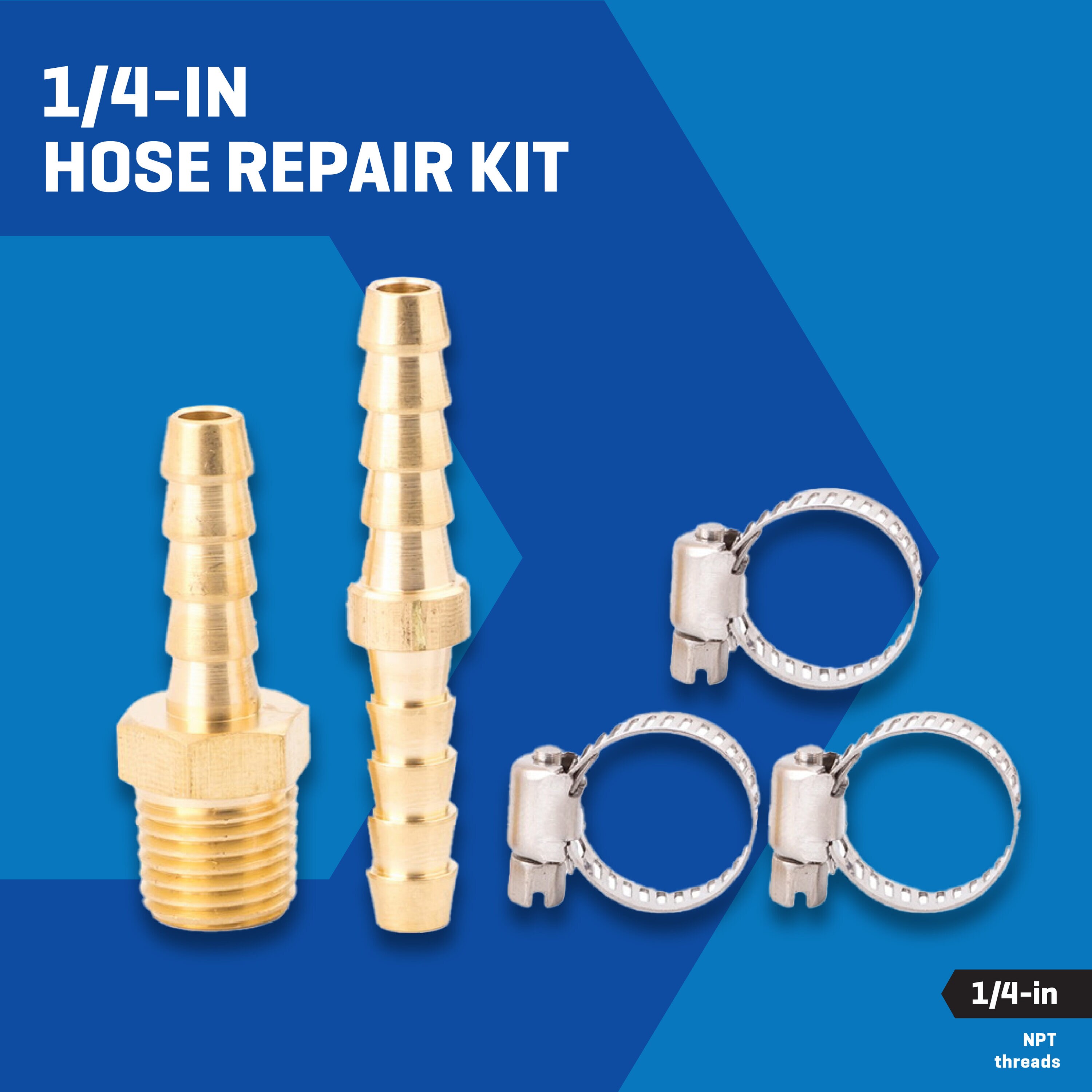 Kit de reparación de manguera de 1/4 pulgadas Kobalt SGY-AIR162A