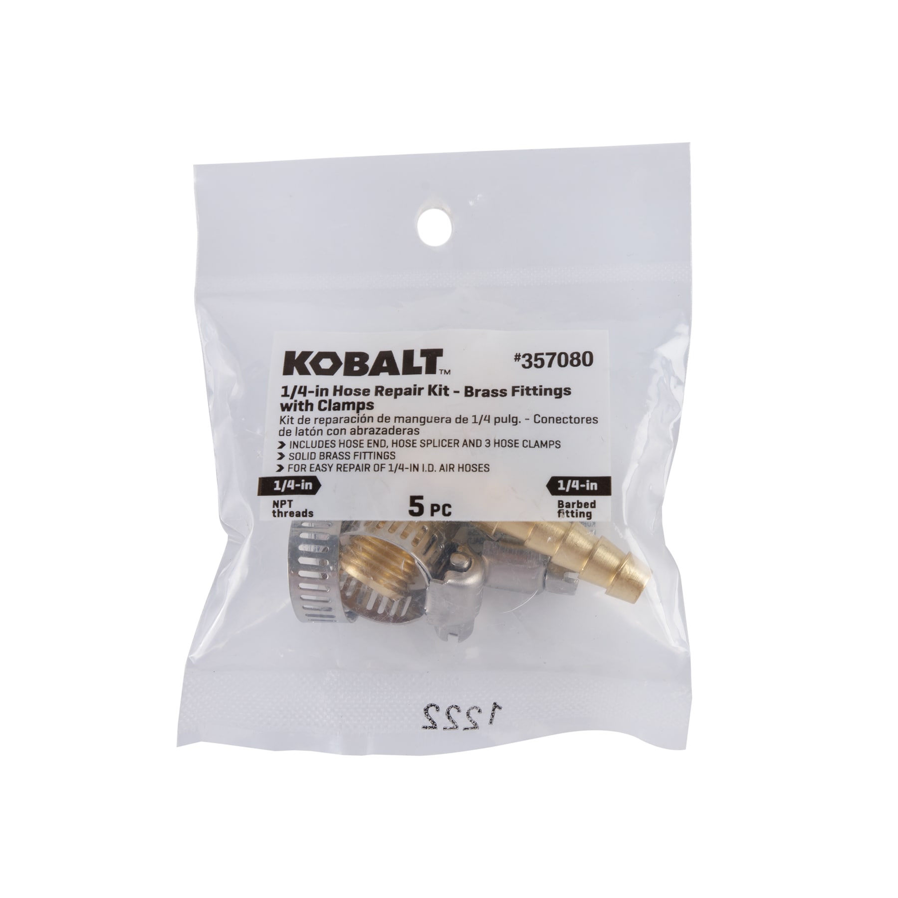 Kit de reparación de manguera de 1/4 pulgadas Kobalt SGY-AIR162A