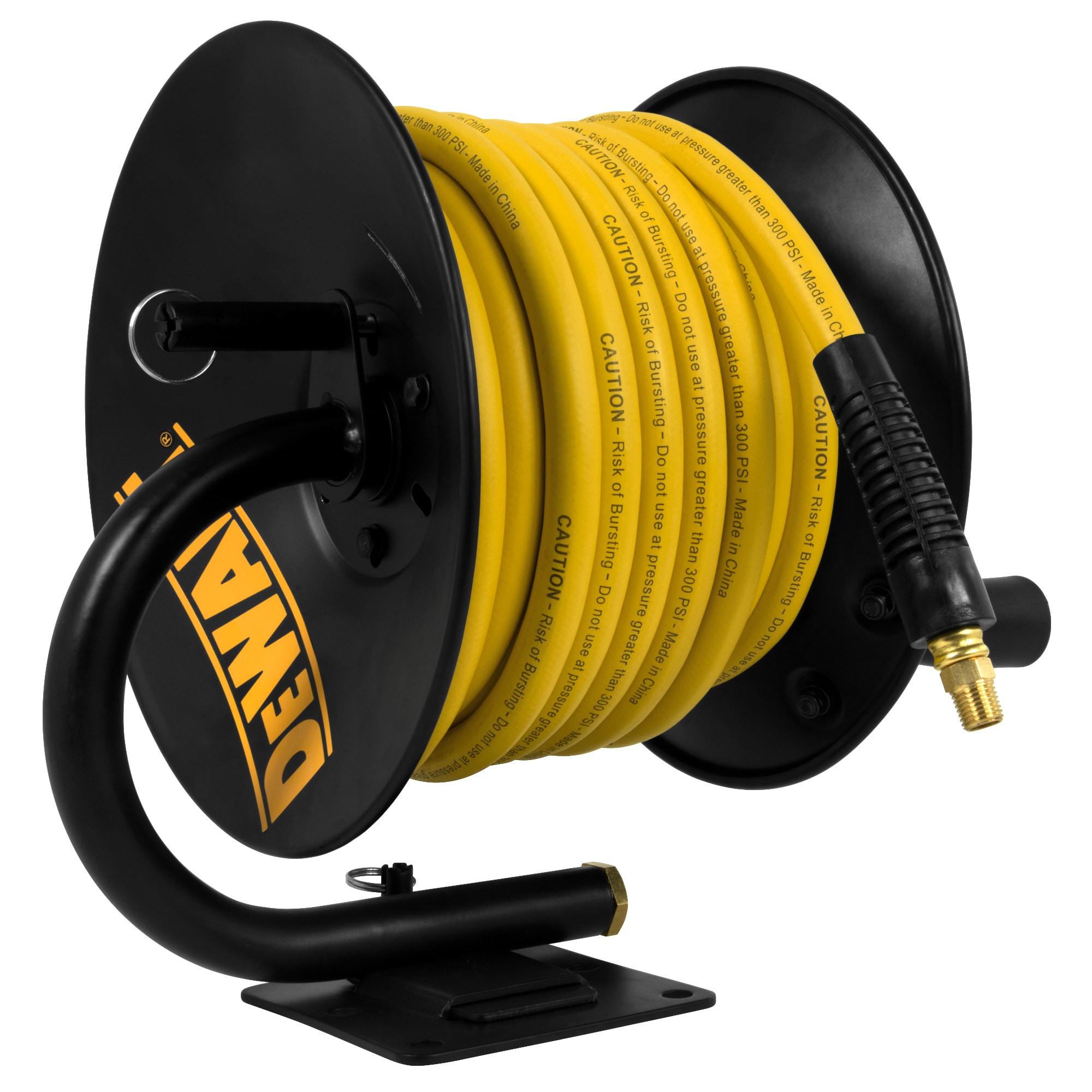 Carrete manual de manguera DEWALT, 3/8 pulgadas x 50 pies. De goma DXCM024-0348