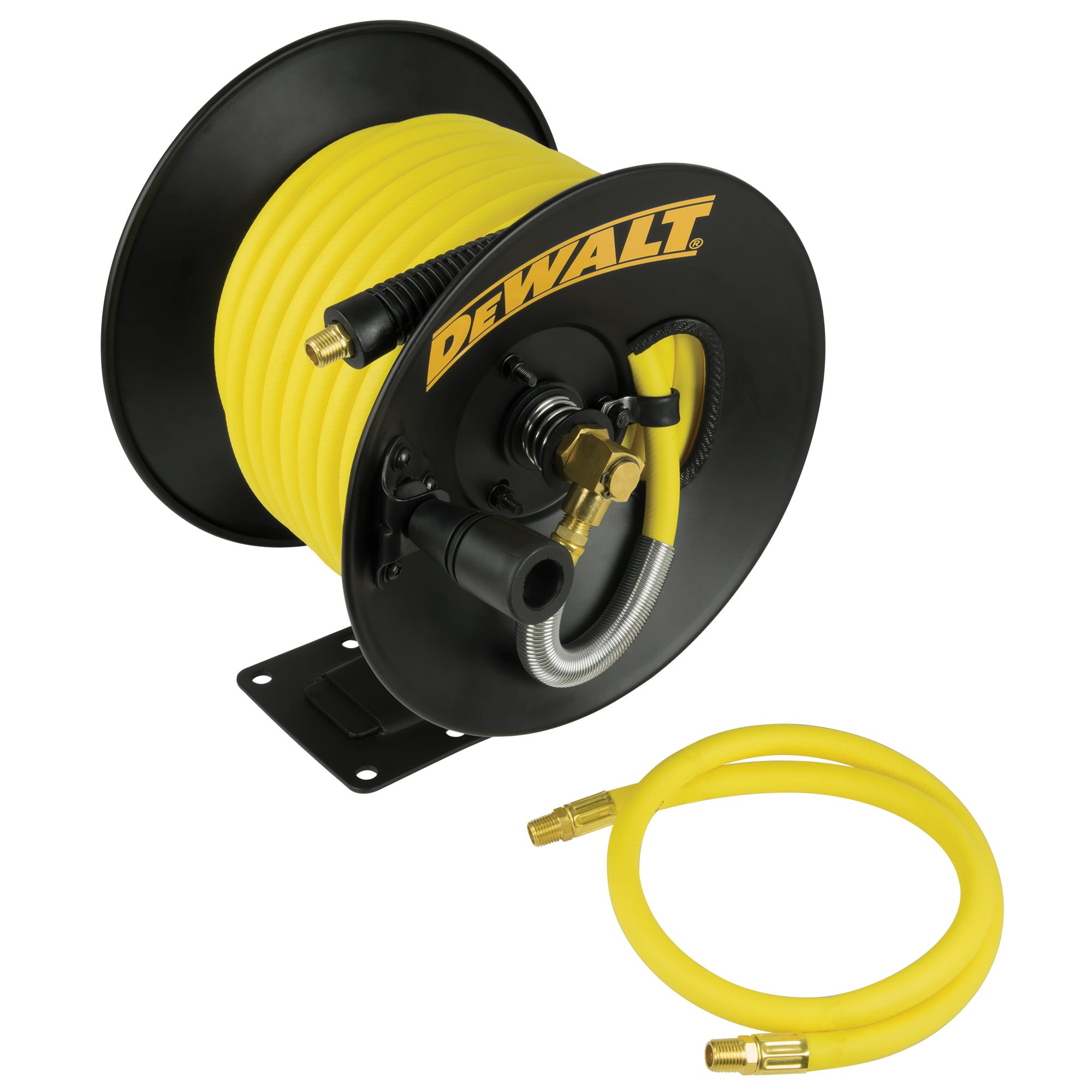 Carrete manual de manguera DEWALT, 3/8 pulgadas x 50 pies. De goma DXCM024-0348
