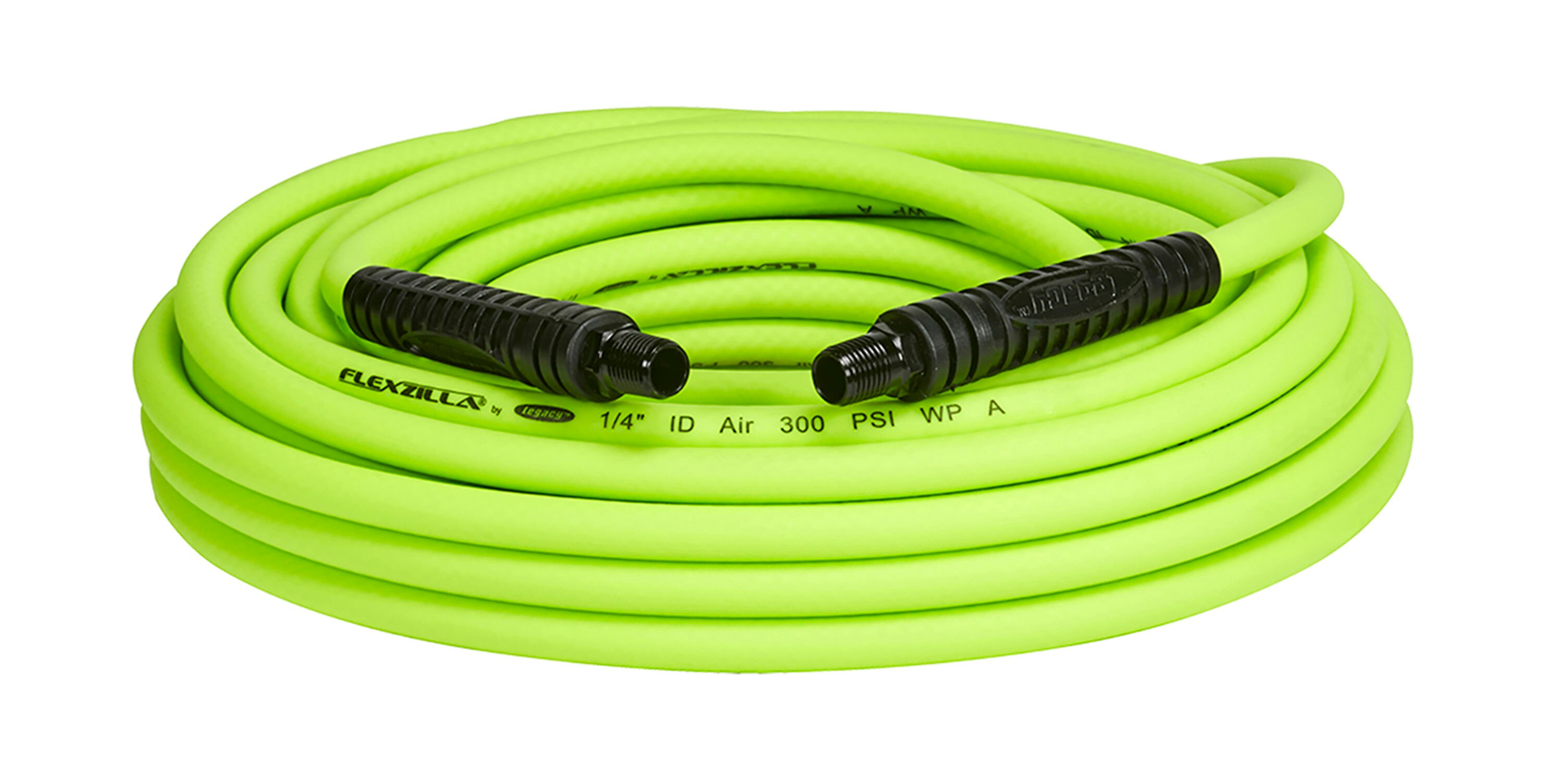 Manguera de aire Flexzilla, 1/4 pulgadas x 50 pies, Conexiones de 1/4 pulgadas MNPT HFZ1450YW2
