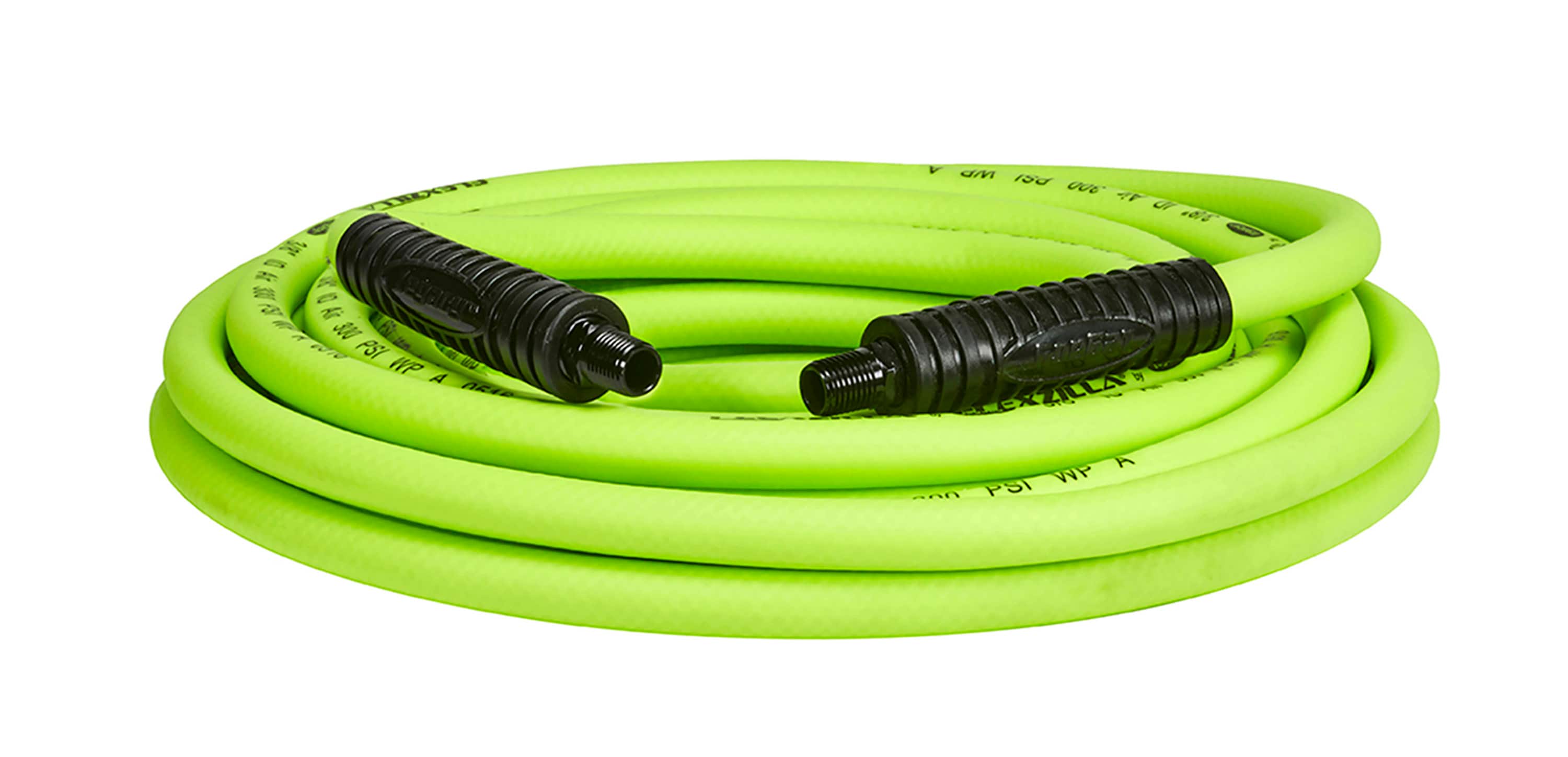 Manguera de aire Flexzilla, 3/8 pulg. x 25 pies, con conexiones de 1/4 pulg. MNPT HFZ3825YW2