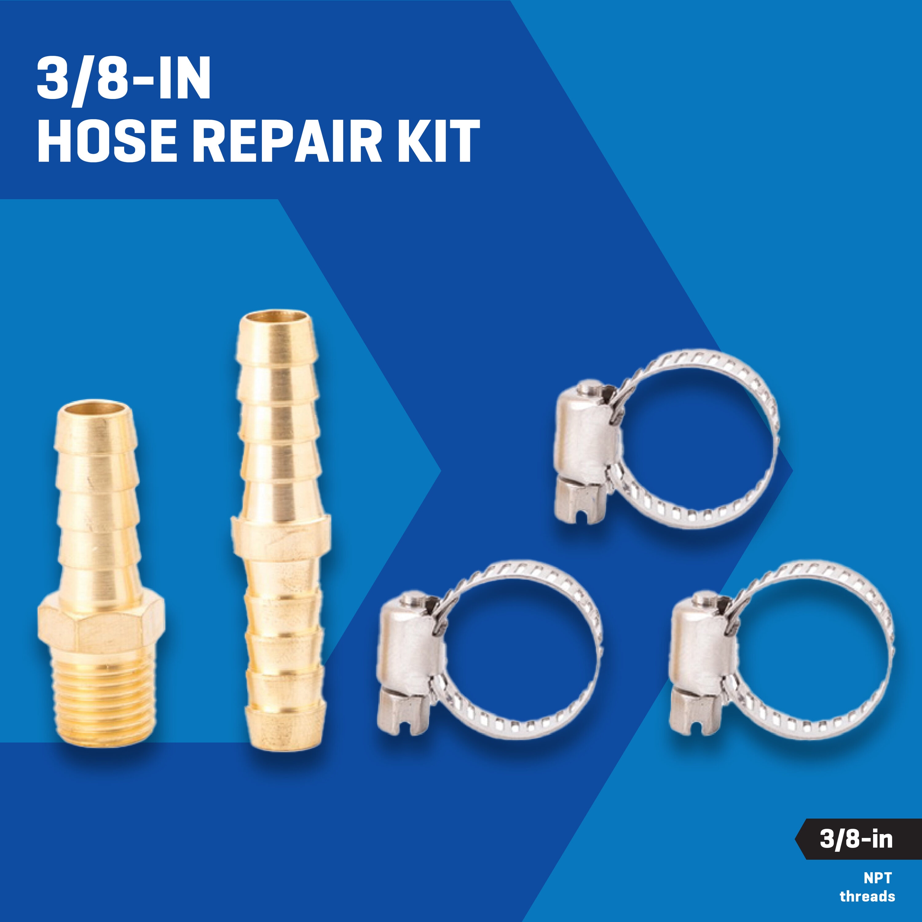 Kit de reparación para manguera de 3/8 pulgadas Kobalt SGY-AIR57NB