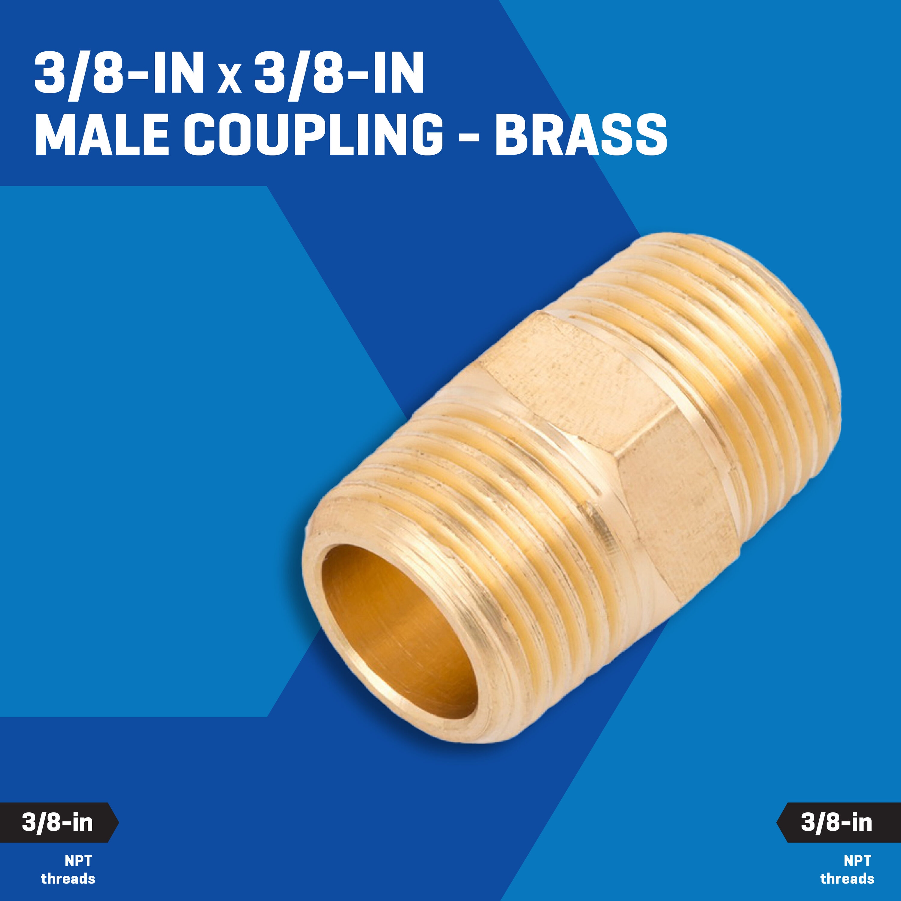 Acoplador Macho de 3/8 pulgadas x 3/8 pulgadas Kobalt