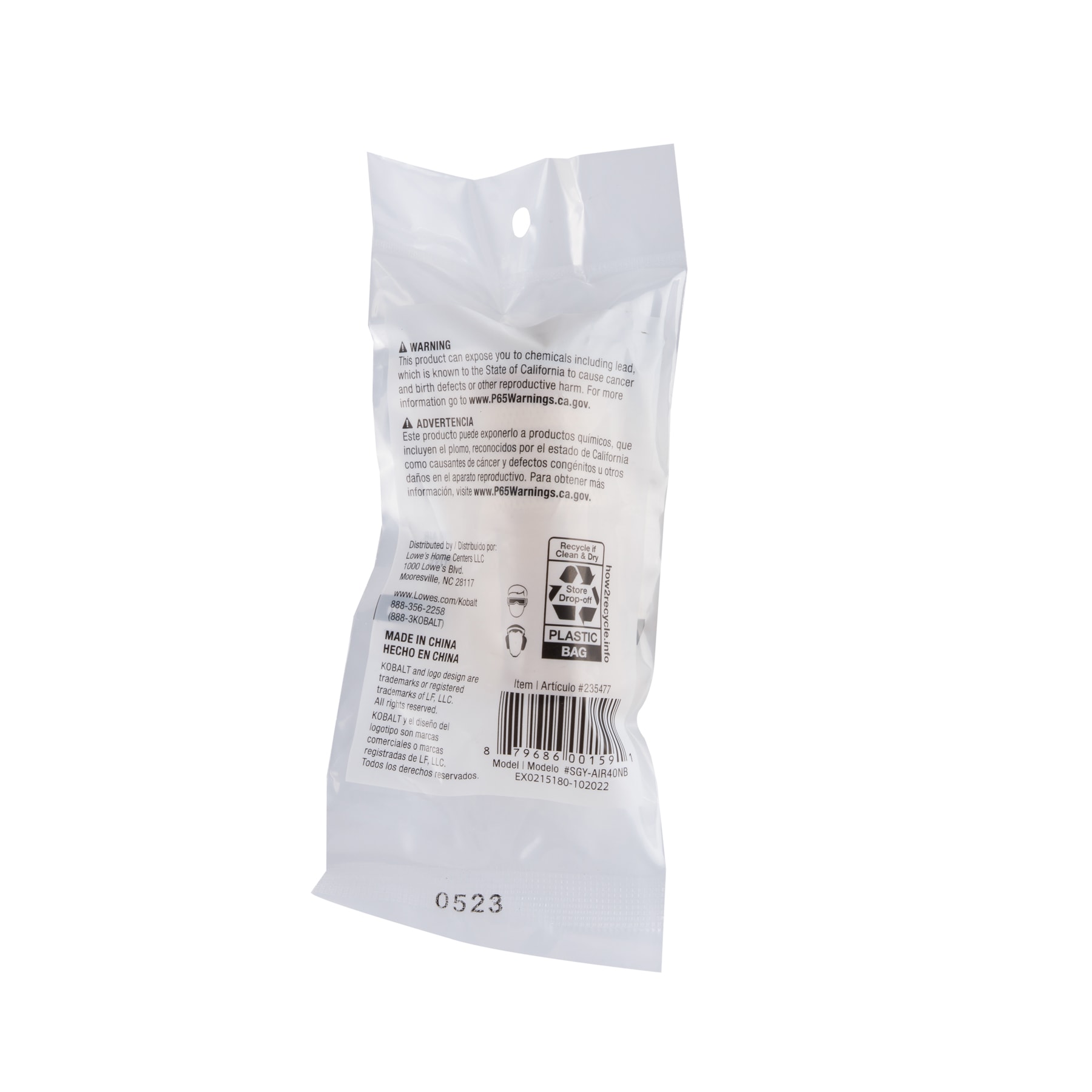Adaptador Universal de Latón para Acoplar Mujer de 3/8 pulgadas Kobalt SGY-AIR40NB