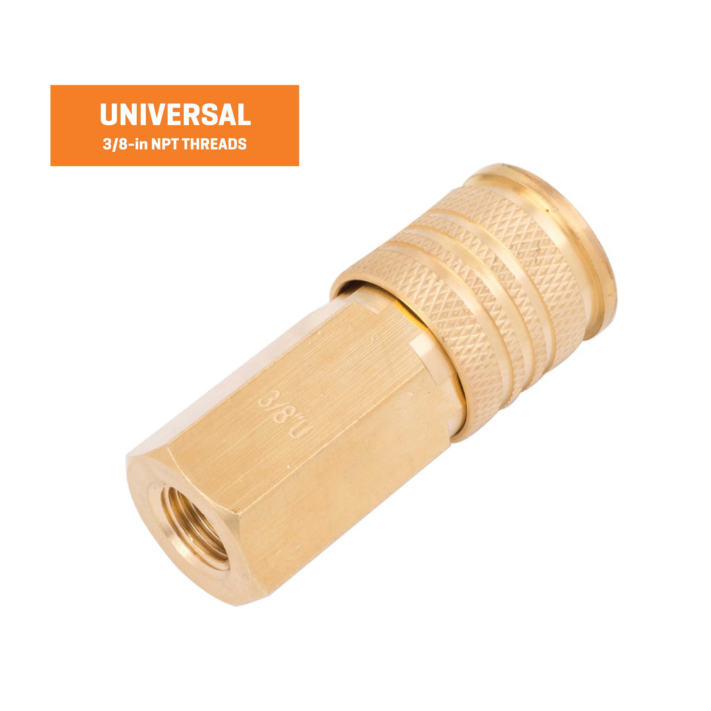 Adaptador Universal de Latón para Acoplar Mujer de 3/8 pulgadas Kobalt SGY-AIR40NB