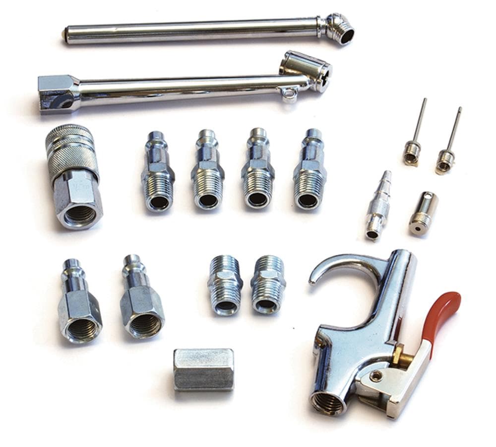 Kit de accesorios de aire Primefit de 17 piezas de 1/4 de pulgada NPT - IK1006S-17
