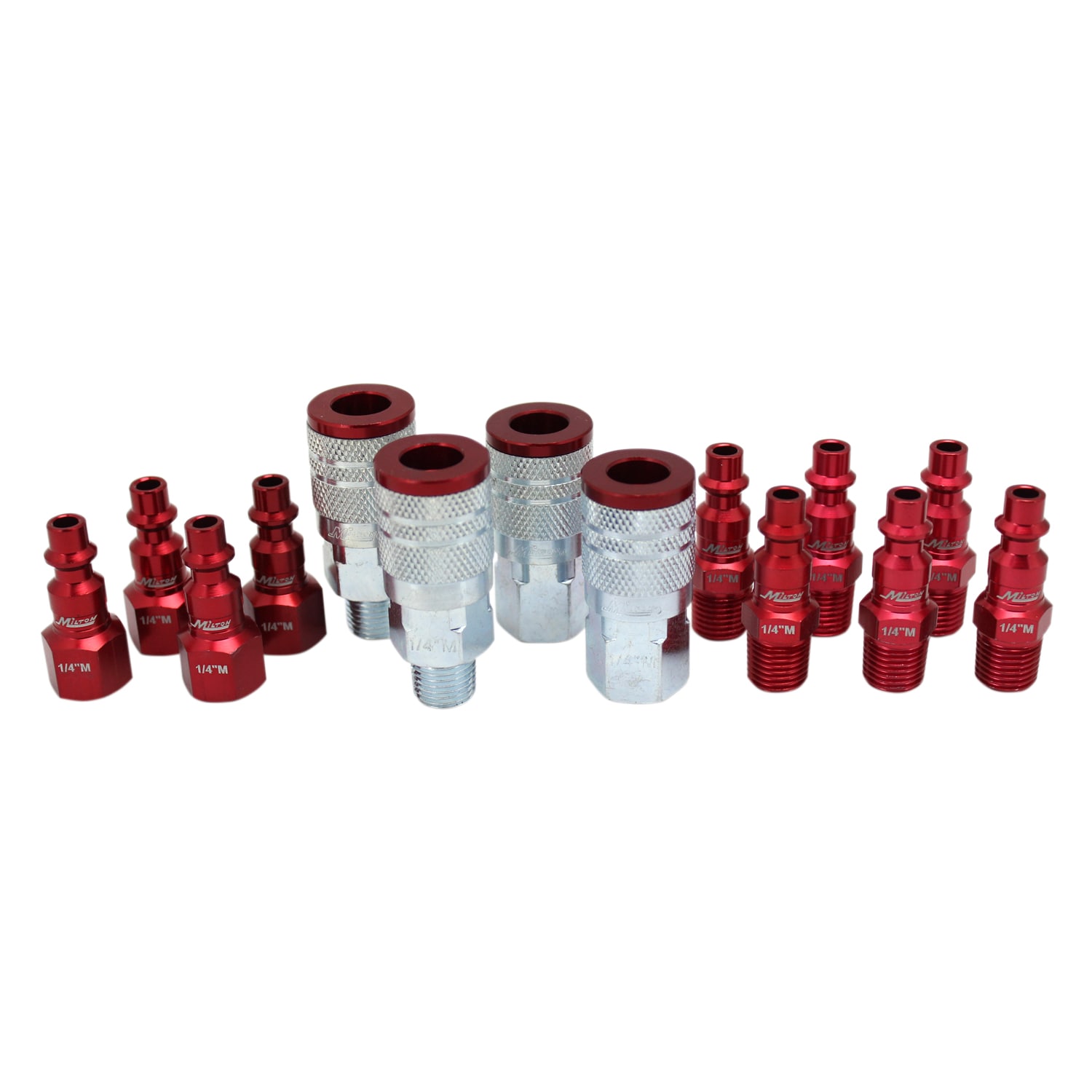 Kit de Acoplamientos/Enchufes Milton ColorFit Estilo M 1/4 pulgadas NPT, 14 piezas, S-314MKIT
