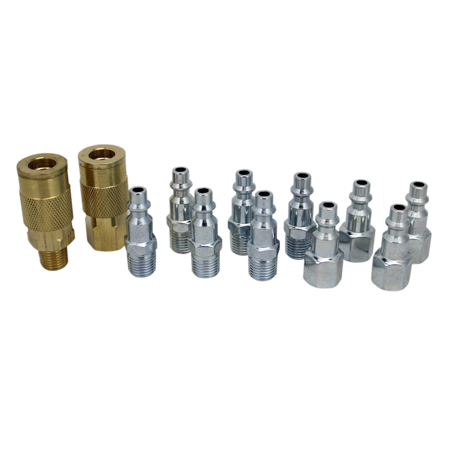 Kit de Accesorios Milton EXELAIR 1/4 pulgadas NPT Estilo M para Acoplador y Tapón de Aire - 12 piezas EX0312MKIT