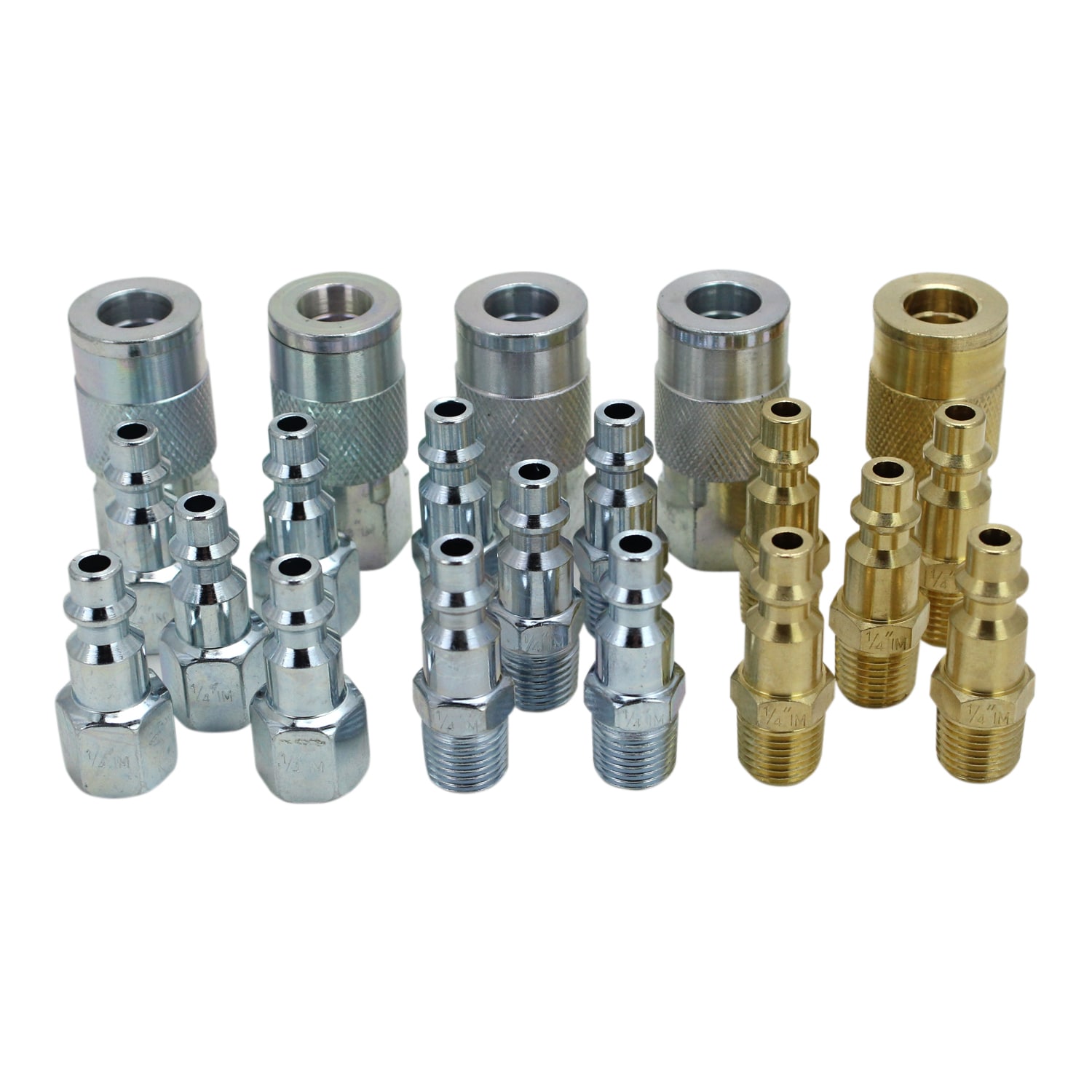 Kit de Accesorios para Acoplador y Conector de Aire Milton EXELAIR Estilo M de 1/4 pulgadas - 20 PC EX0320MKIT