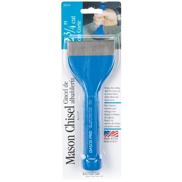 Dasco 2-3/4 In. x 7-1/2 In. Steel Mason Chisel - 0335-0