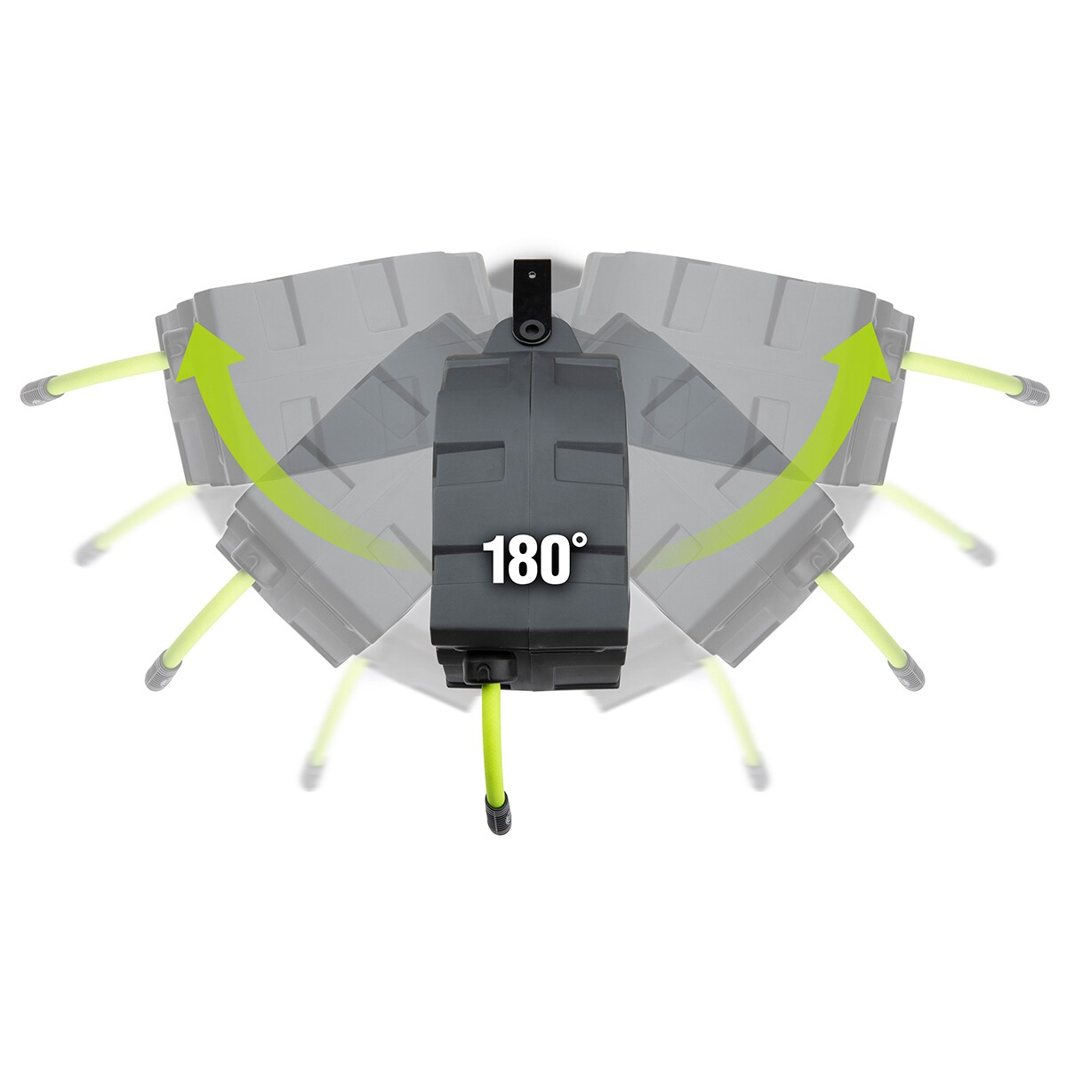 Carrete retráctil de manguera de aire de plástico Flexzilla Flexzilla, 3/8 pulgadas x 30 pies