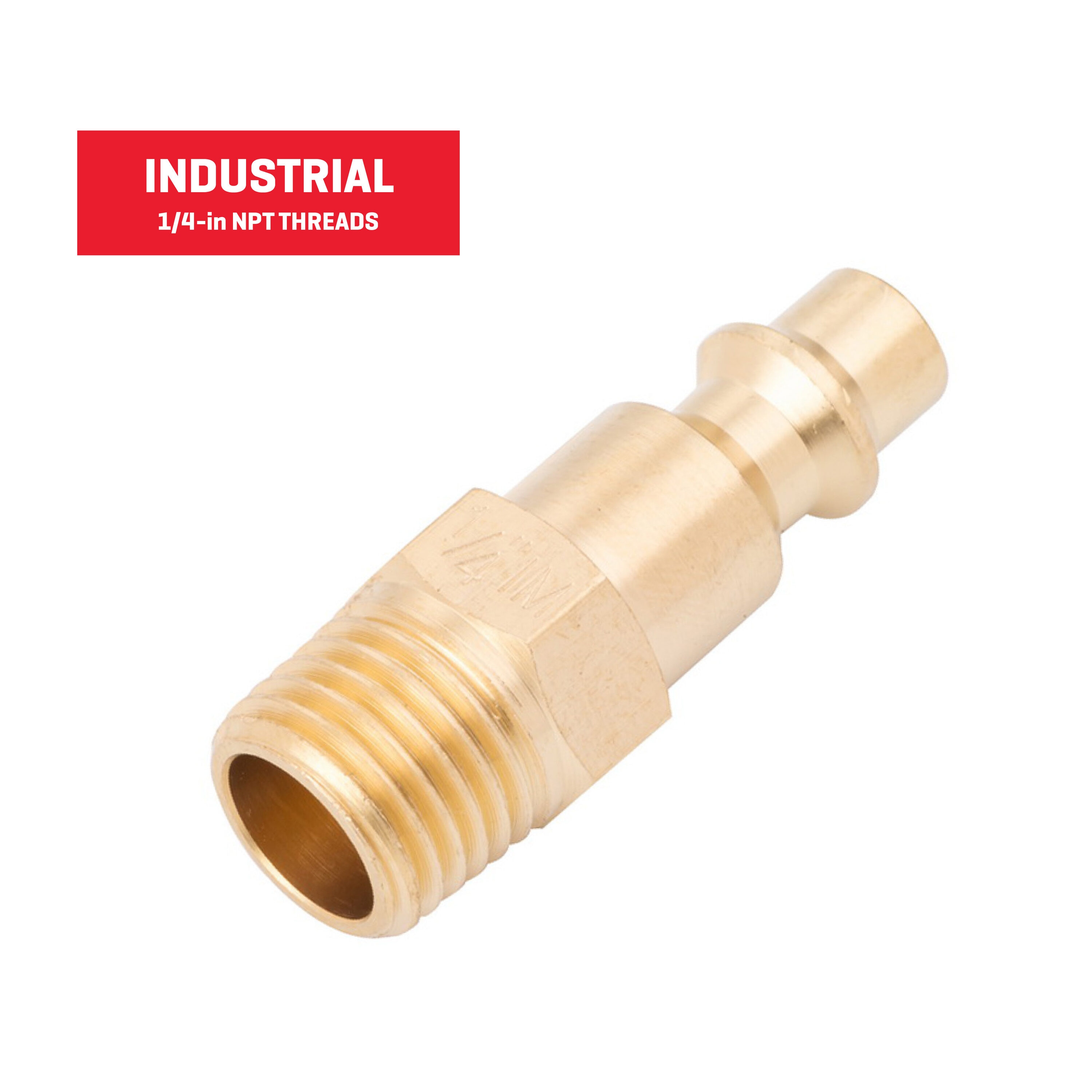 Tapón de latón NPT Kobalt (M) - 1/4 pulgadas Industrial SGY-AIR31NB