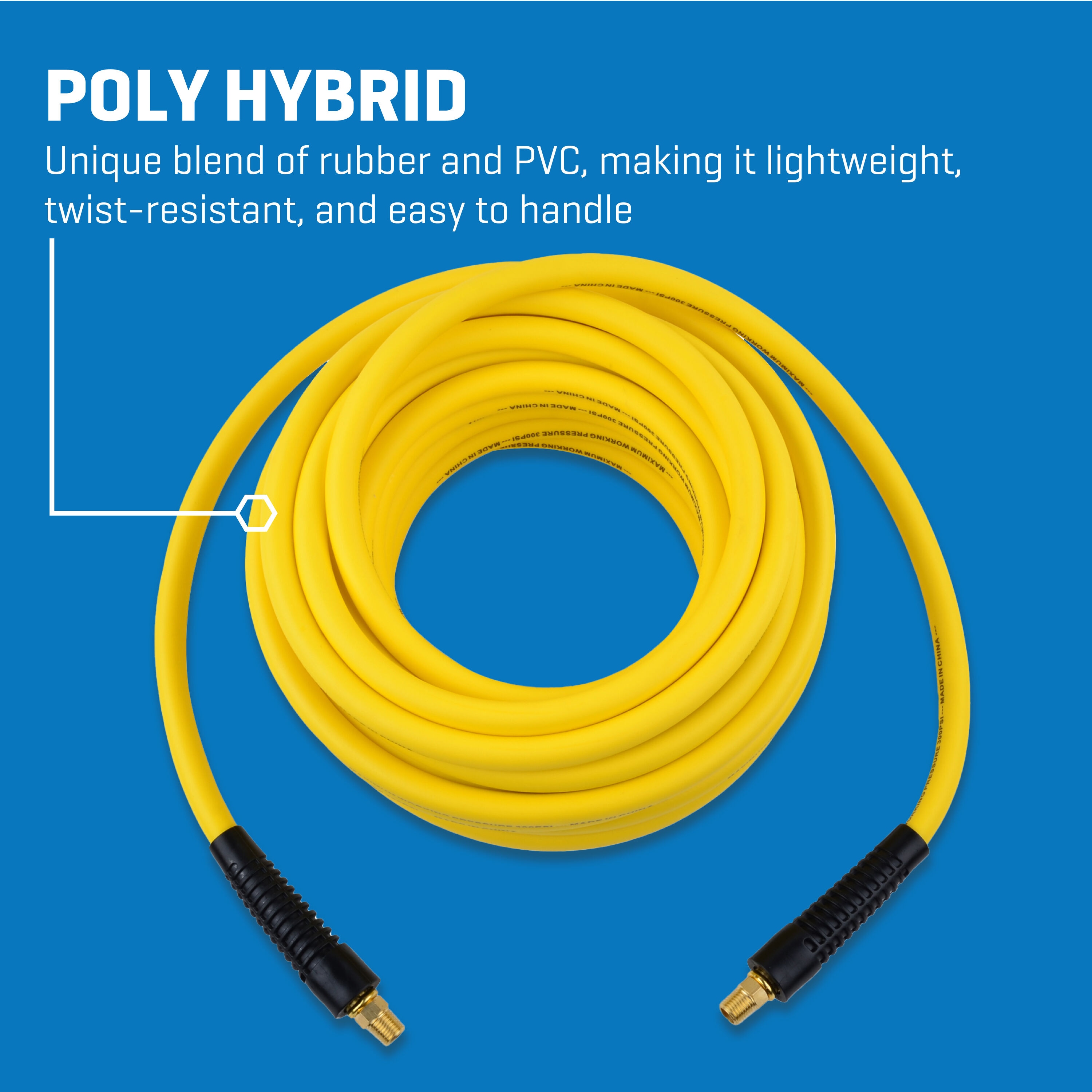 Manguera de aire híbrida de poli de 3/8 pulgadas x 50 pies Kobalt SGY-AIR207