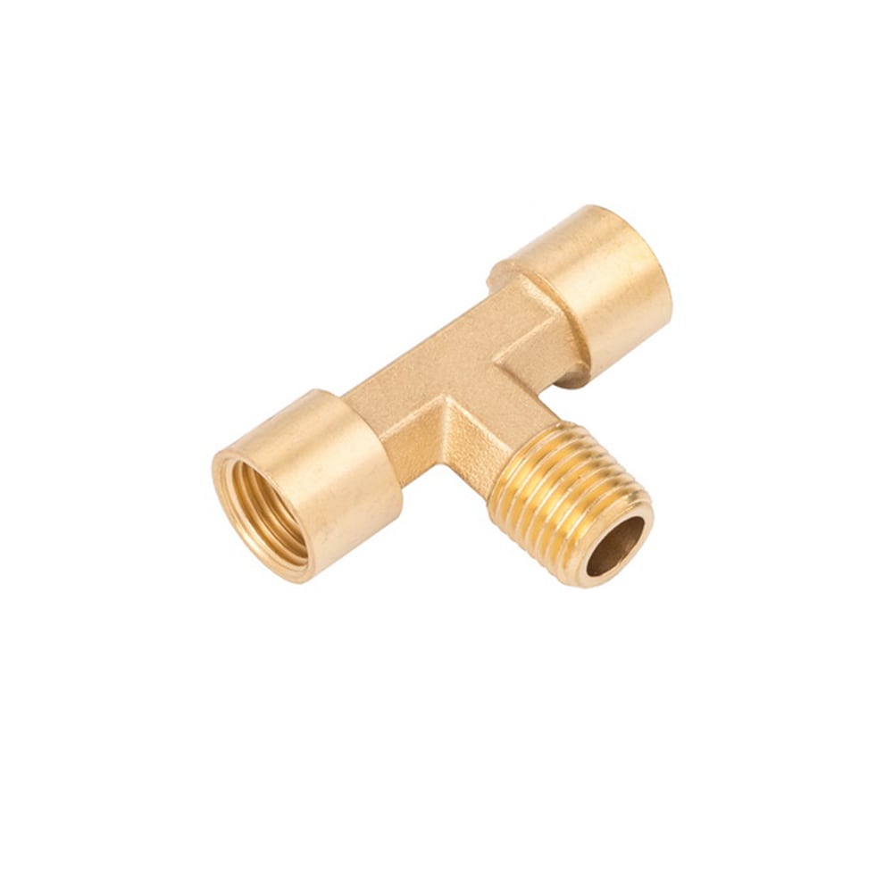 Adaptador en T de latón NPT Kobalt (H) 1/4 pulgadas