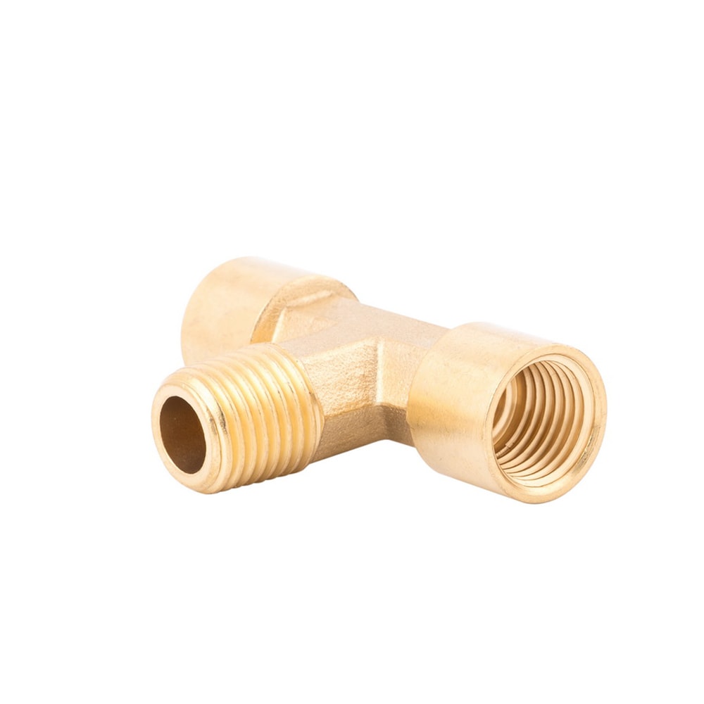 Adaptador en T de latón NPT Kobalt (H) 1/4 pulgadas