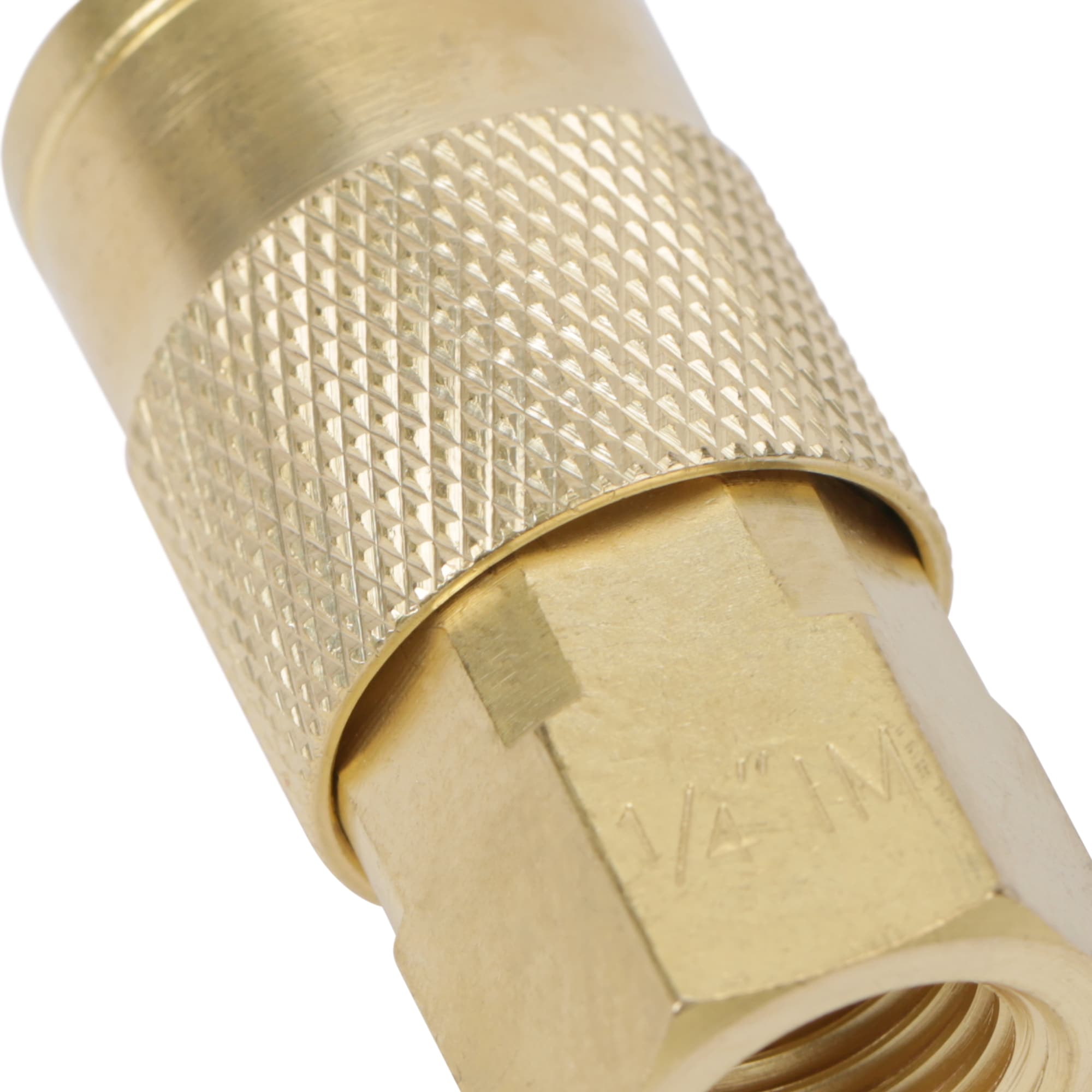 Acoplador de latón Kobalt (Hembra) 1/4 pulgadas Industrial SGY-AIR23NB
