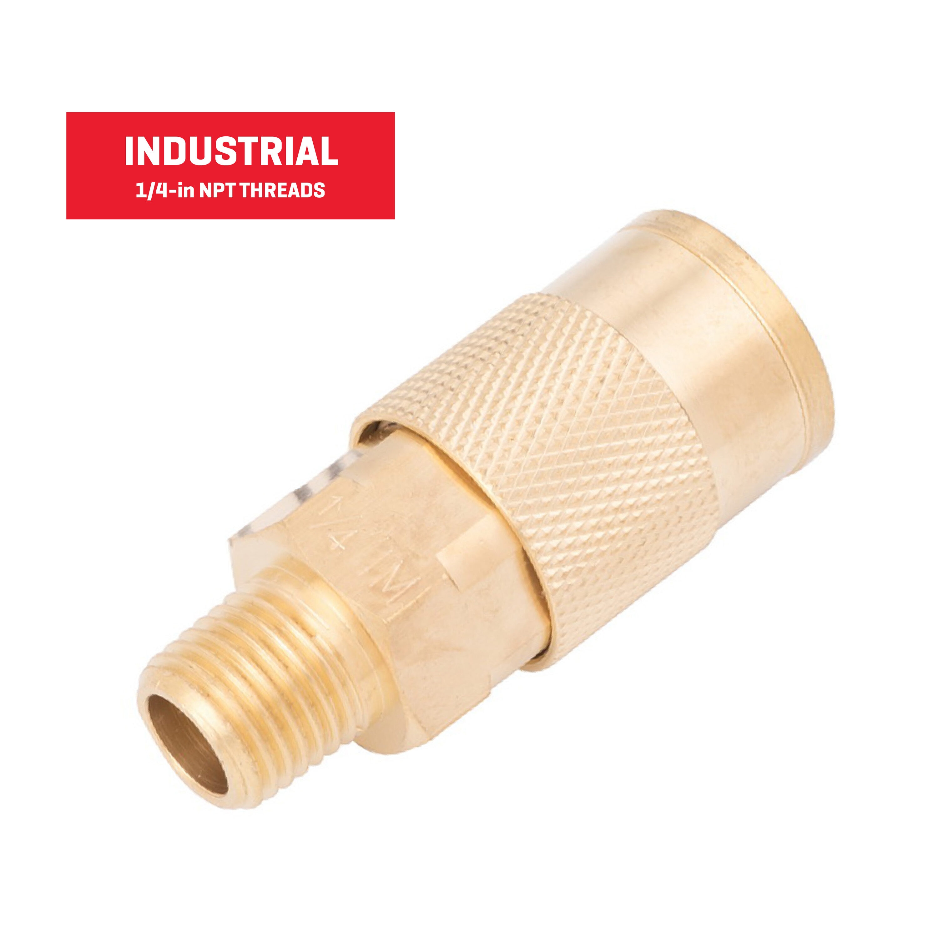 Acoplador de Latón Kobalt (M) 1/4 pulgadas Industrial