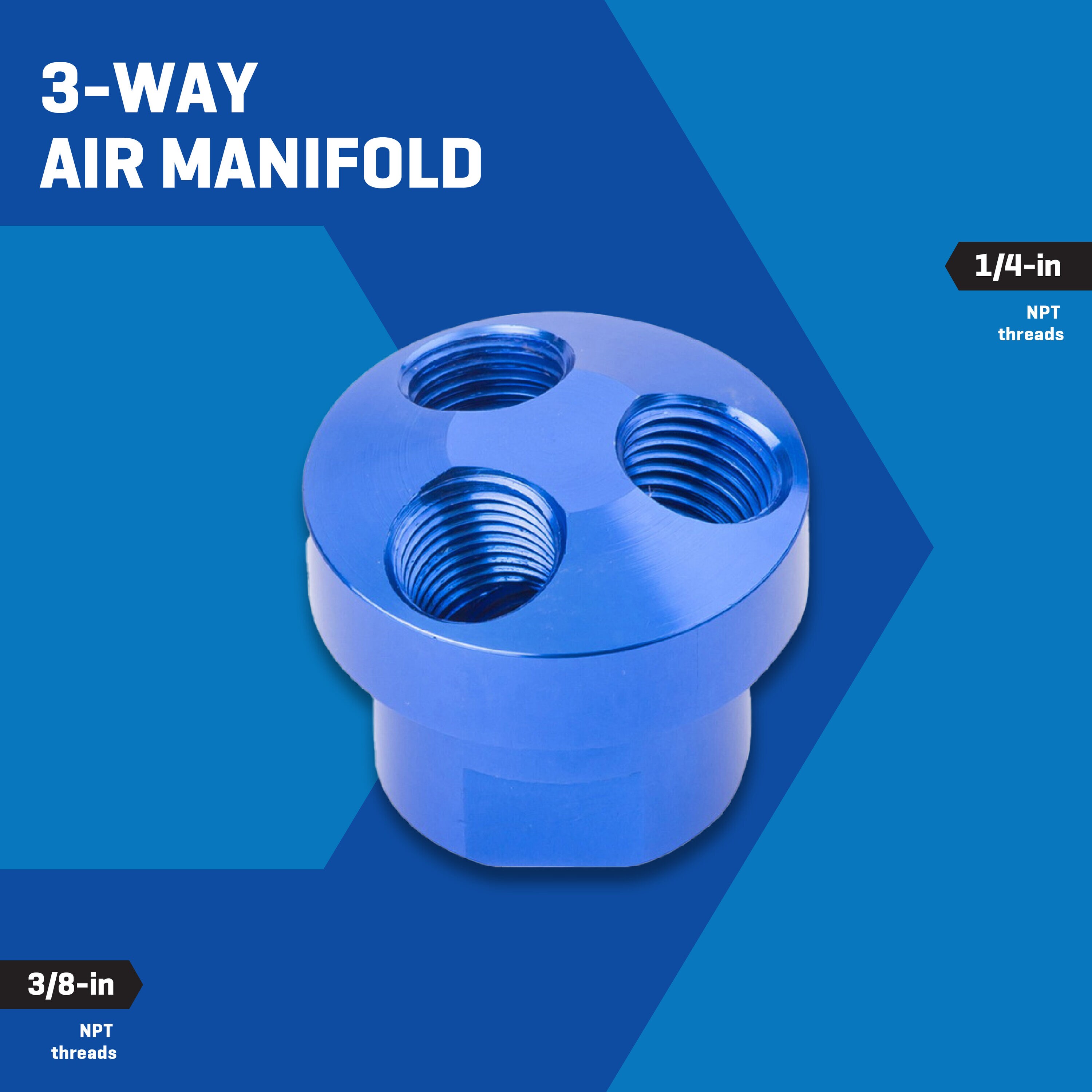 Colector de aire NPT 3 en 1 Kobalt 1/4 pulgadas - Modelo SGY-AIR17NB