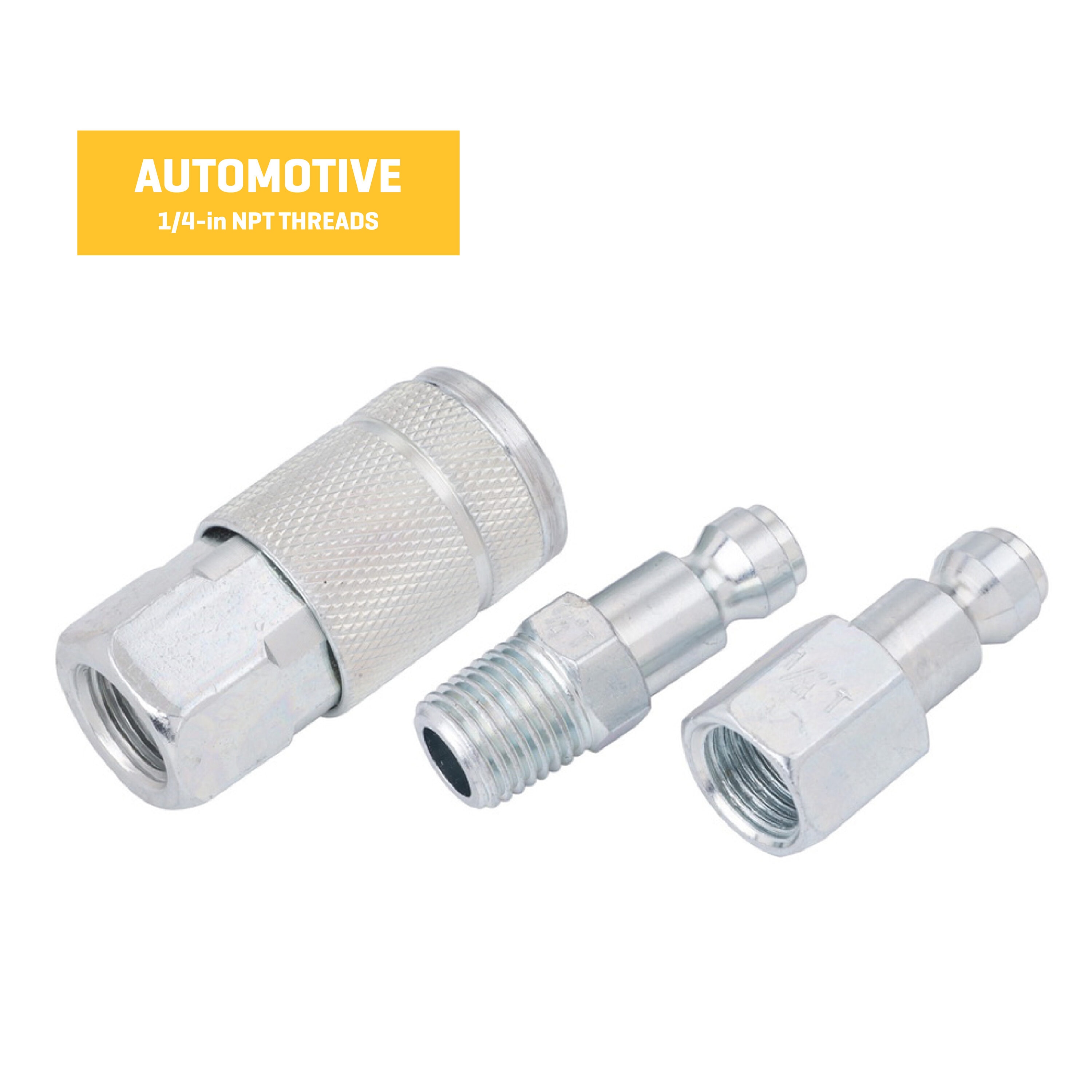 Juego de Racores y Tapones NPT Kobalt 1/4 pulgadas para Automóvil SGY-AIR20NB