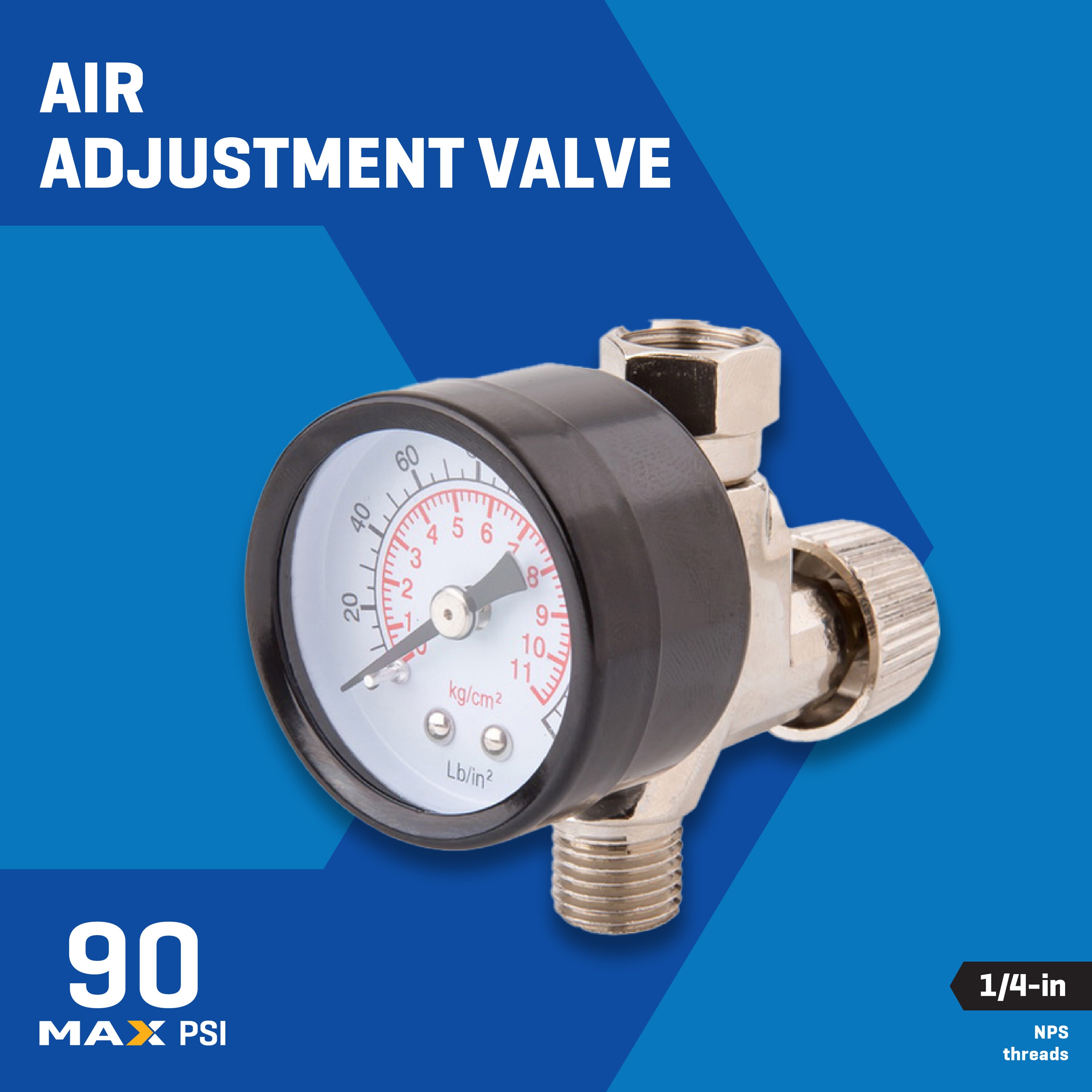 Válvula de Ajuste de Aire NPS Kobalt 1/4 de Pulgada SGY-AIR16NB