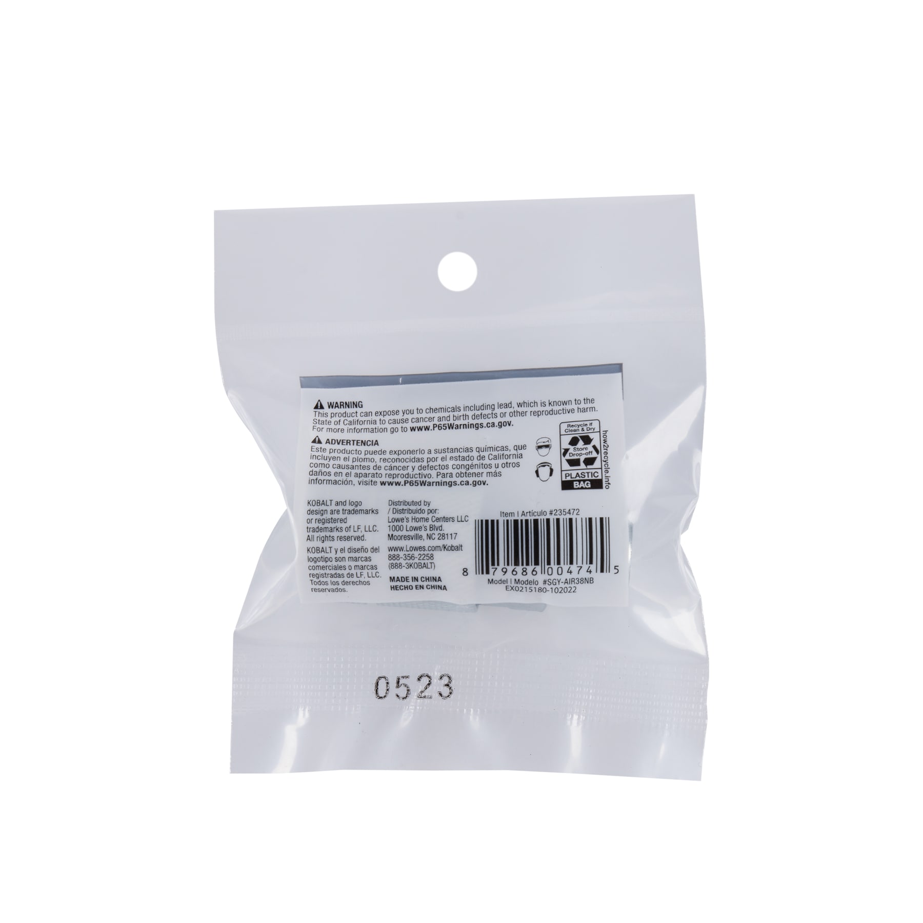 Acoplador de tubos de acero Kobalt (M) 1/4 pulgadas para automóviles