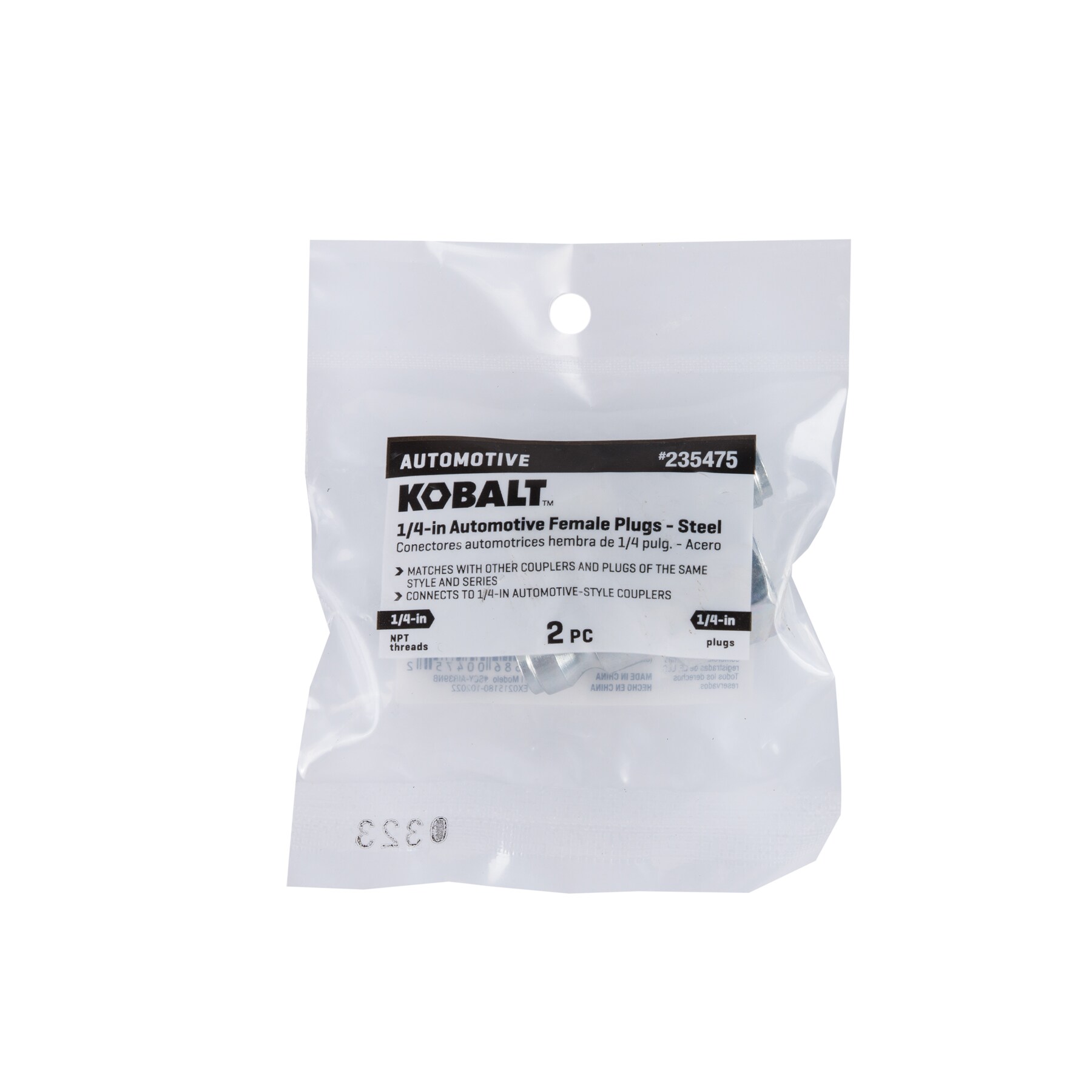 Juego de Tapones NPT Kobalt (H) de 1/4 pulgadas para Automóviles SGY-AIR39NB