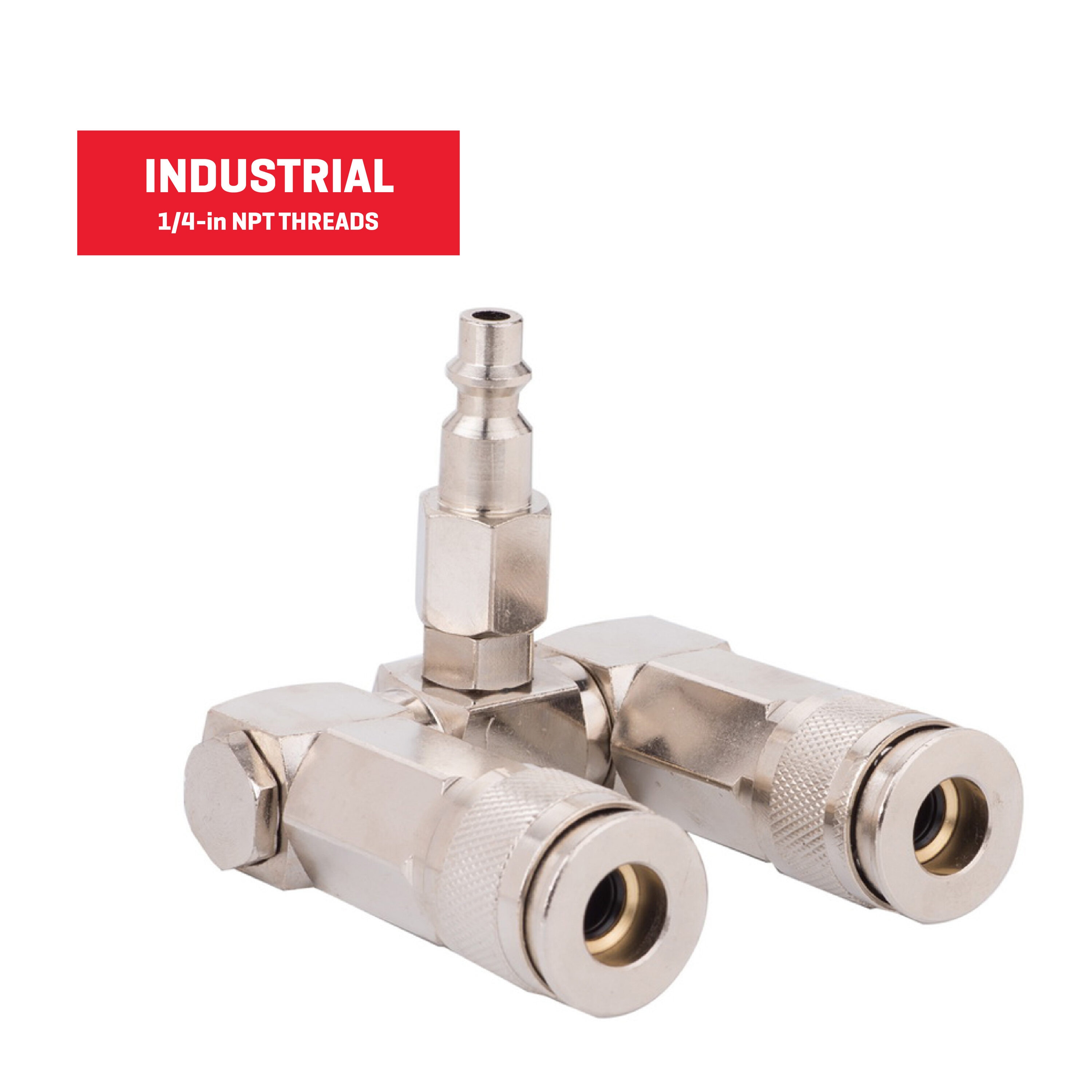 Divisor giratorio para manguera de aire industrial de 1/4 de pulgada Kobalt