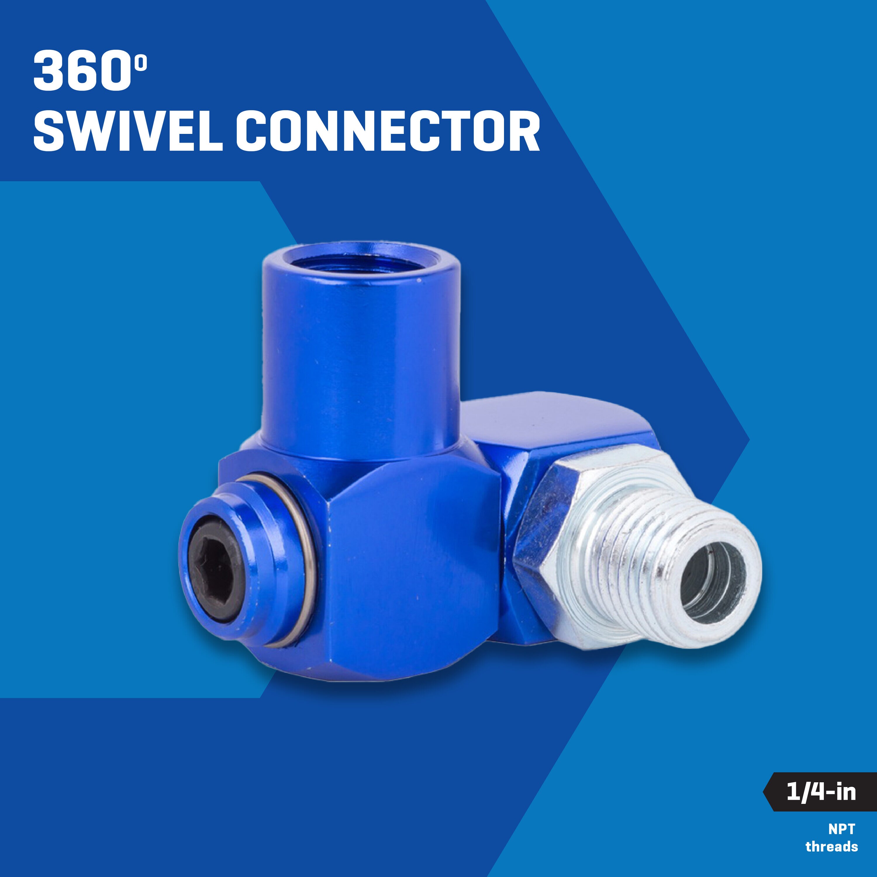 Conector Giratorio de 360 Grados 1/4 pulgadas