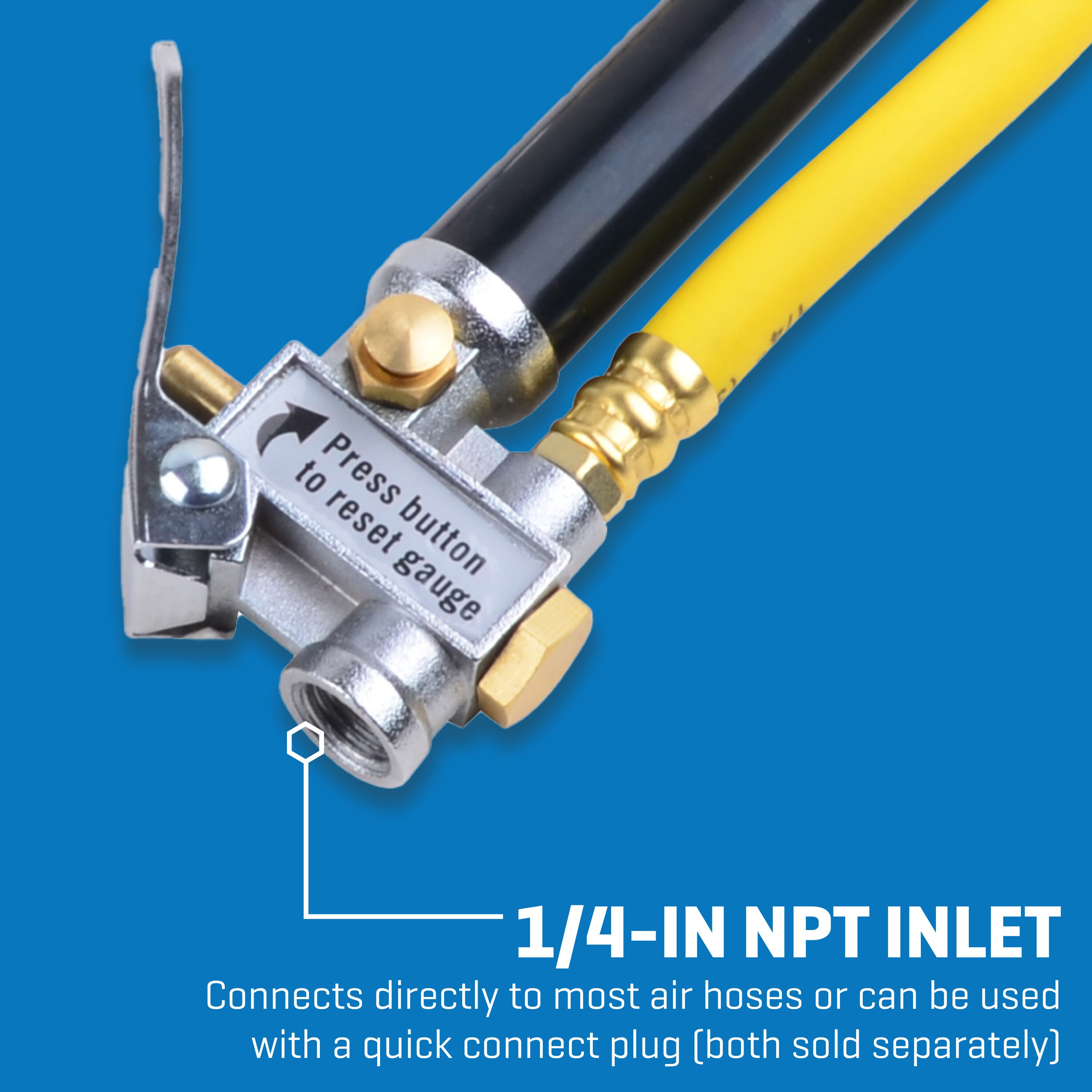 Inflador de doble pie y medidor Kobalt SGY-AIR194