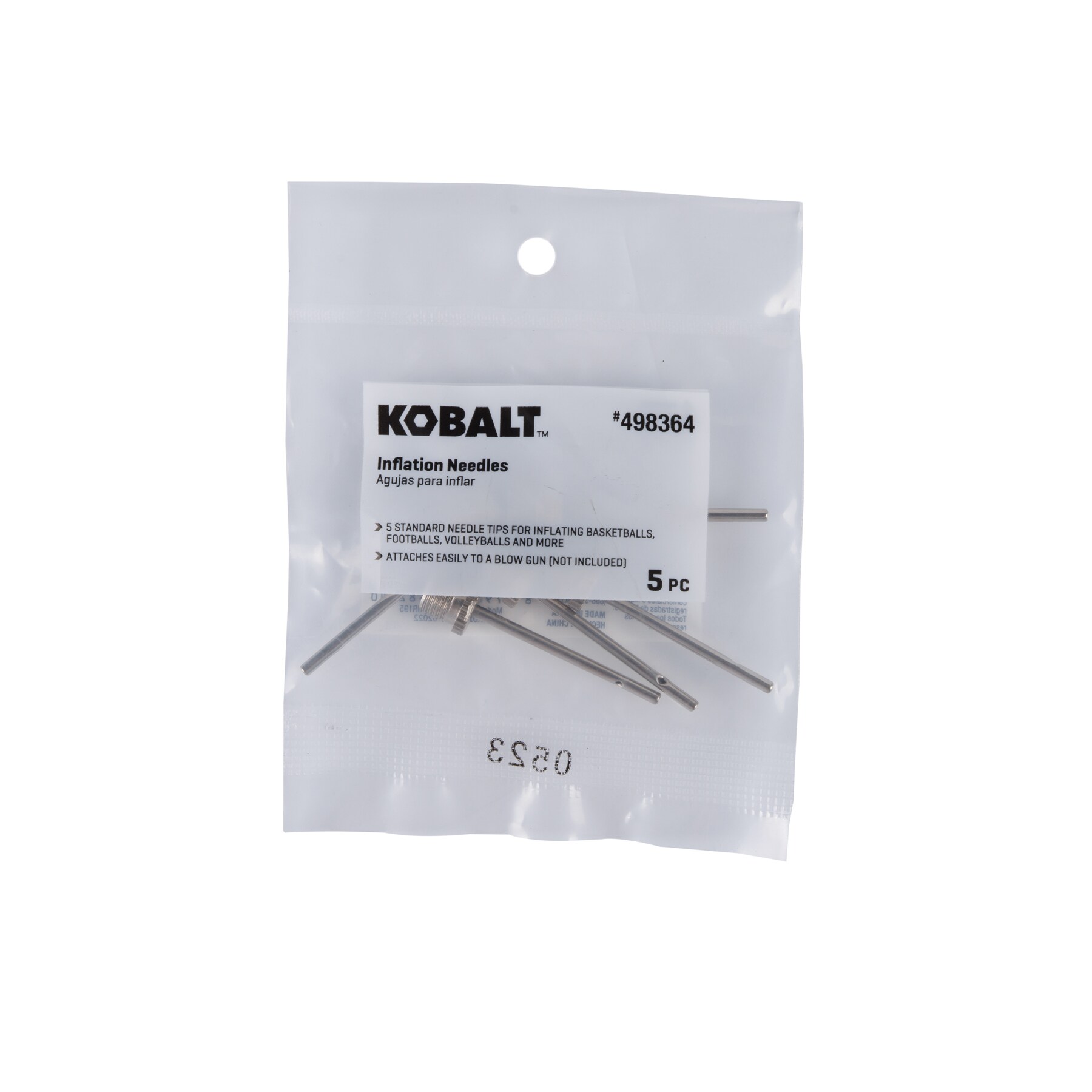 Agujas de inflado de 5 piezas Kobalt SGY-AIR195