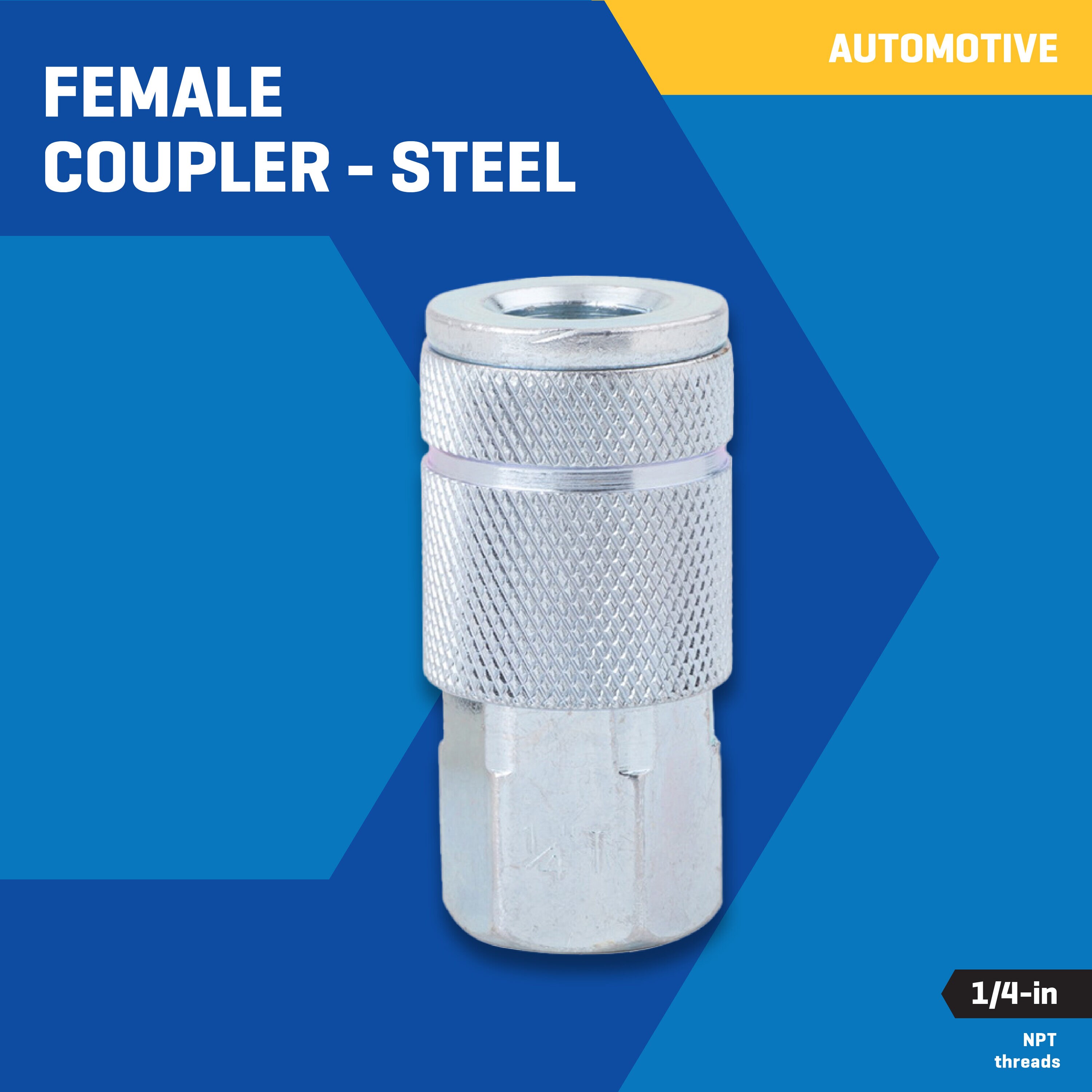 Acoplador NPT de acero Kobalt (H) 1/4 pulgadas para automotriz SGY-AIR202