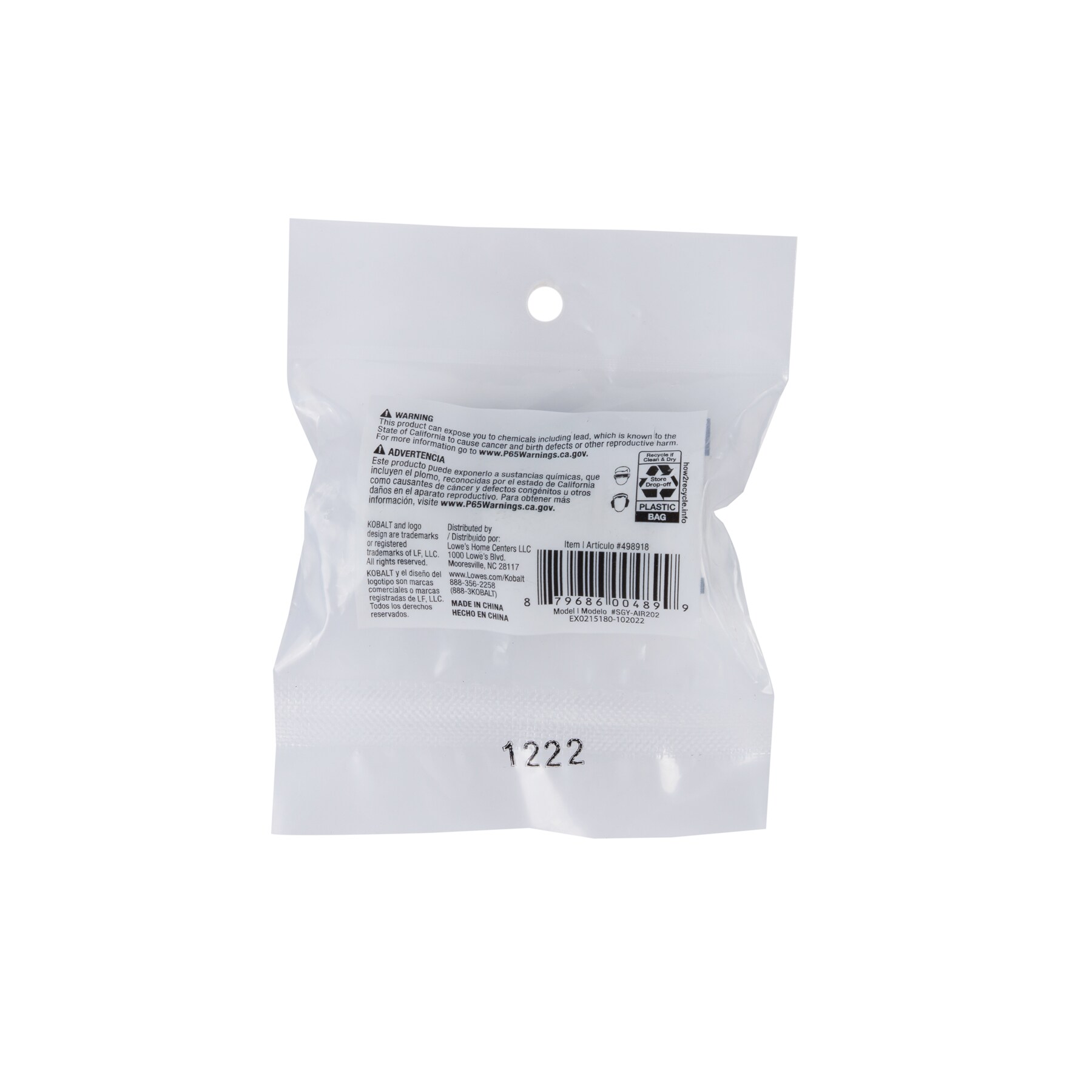 Acoplador NPT de acero Kobalt (H) 1/4 pulgadas para automotriz SGY-AIR202
