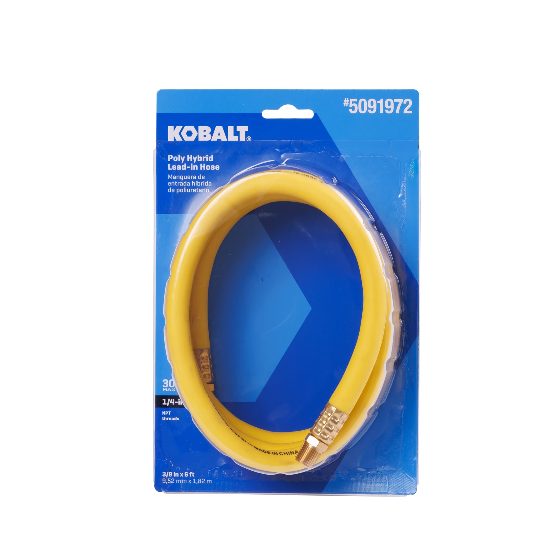 Manguera de plomo híbrida de polietileno de 3/8 pulgadas x 6 pies Kobalt SGY-AIR260