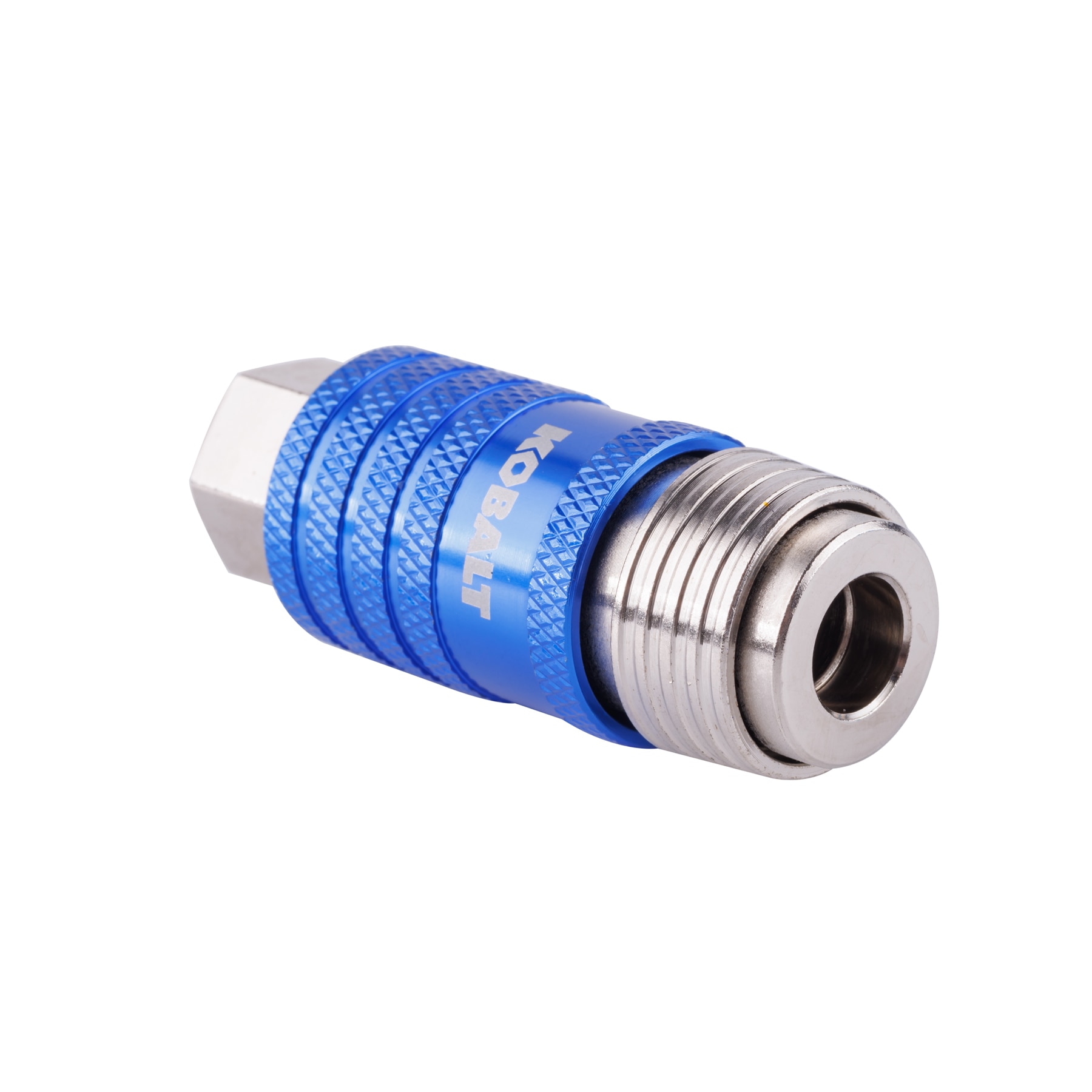 Acoplador hembra de escape de seguridad universal 5 en 1 de 1/4 pulgadas Kobalt - Aluminio y Acero SGY-AIR283