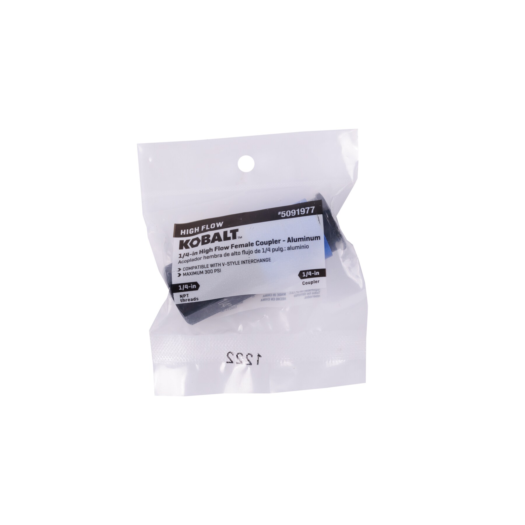 Acoplador Hembra de Alto Flujo de 1/4 de pulgada de Aluminio