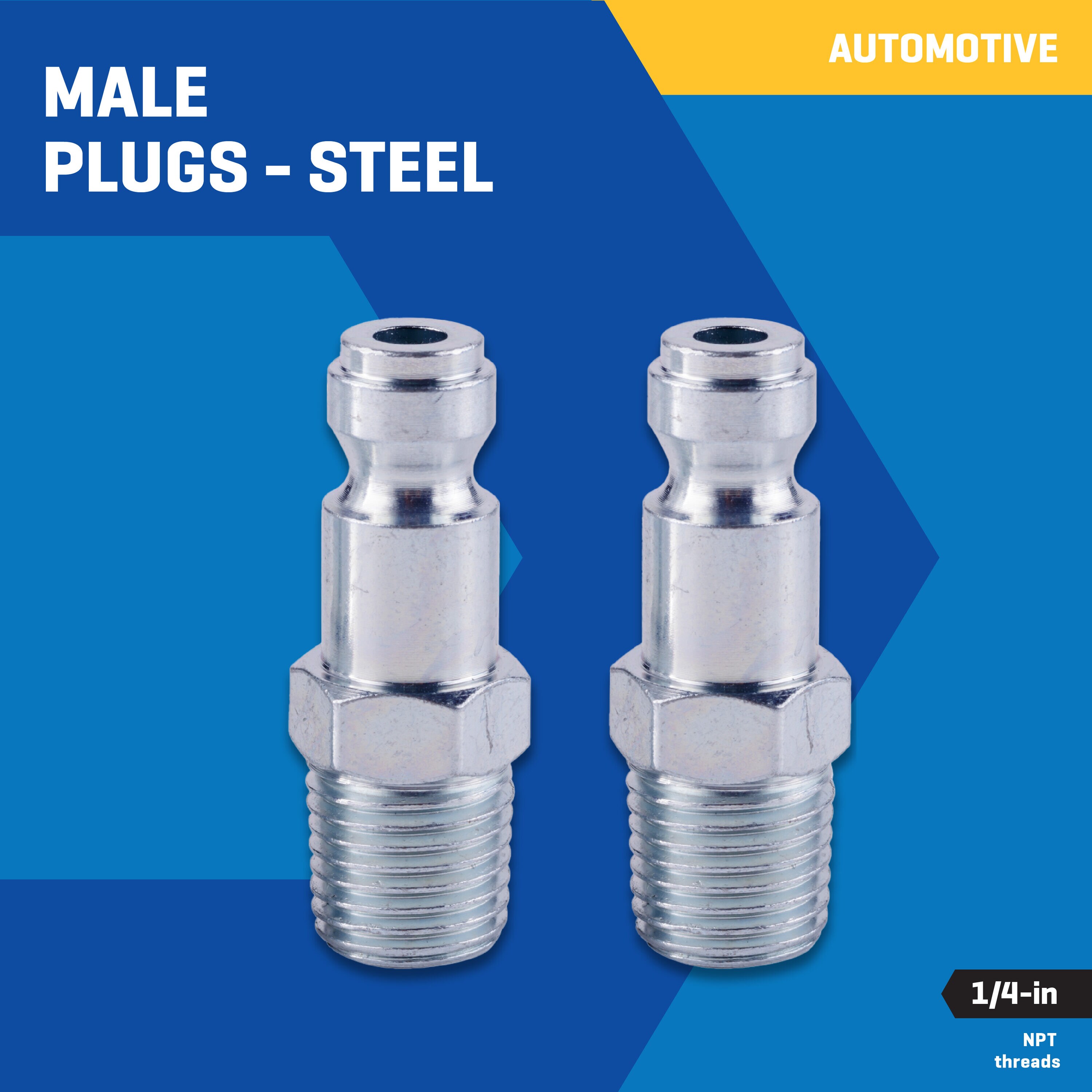 Clavija macho de acero para automóviles de 1/4 de pulgada Kobalt SGY-AIR284