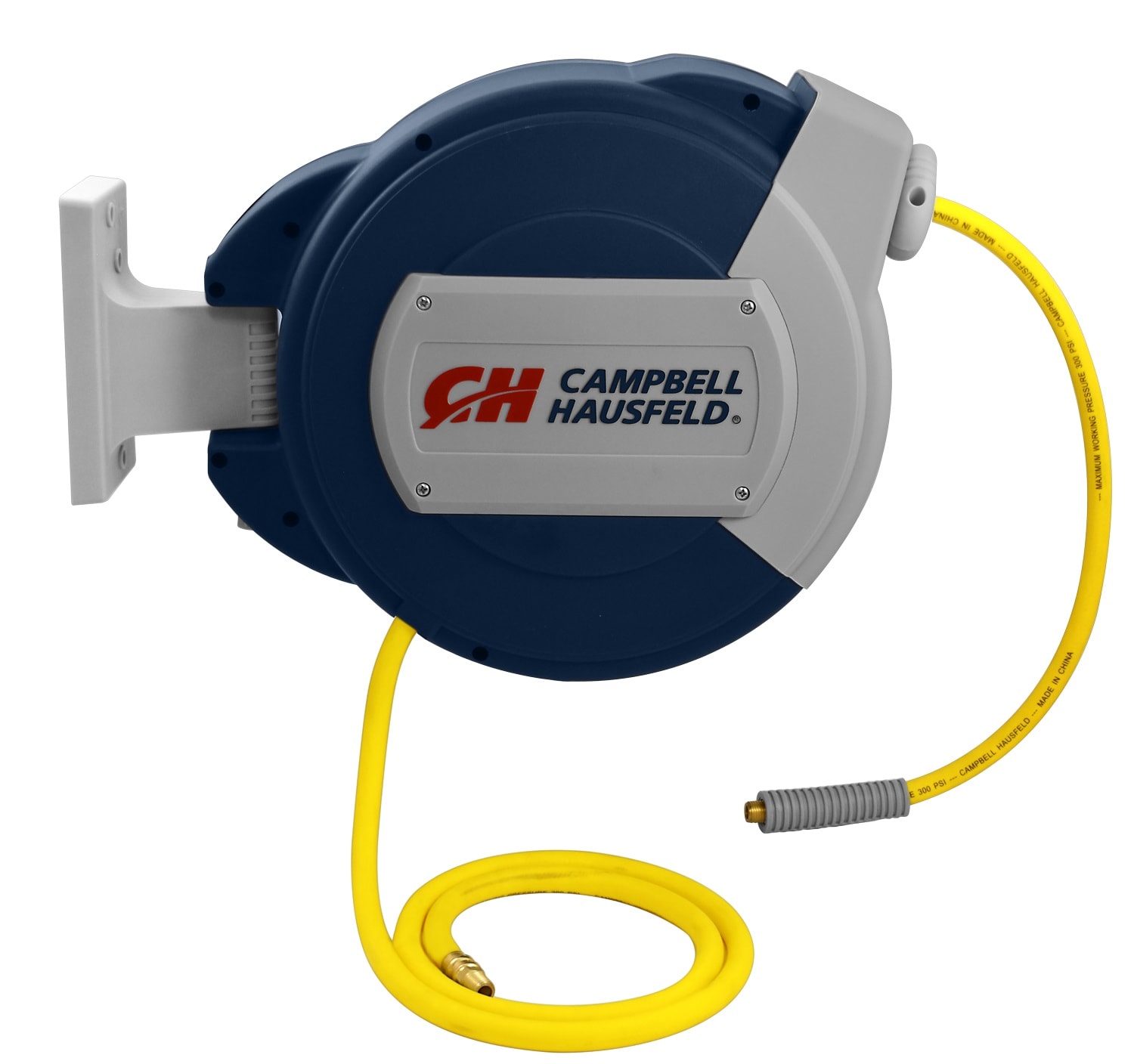 Enrollador de manguera de aire retráctil híbrida de 3/8 pulgadas x 50 pies Campbell Hausfeld PA050010EC