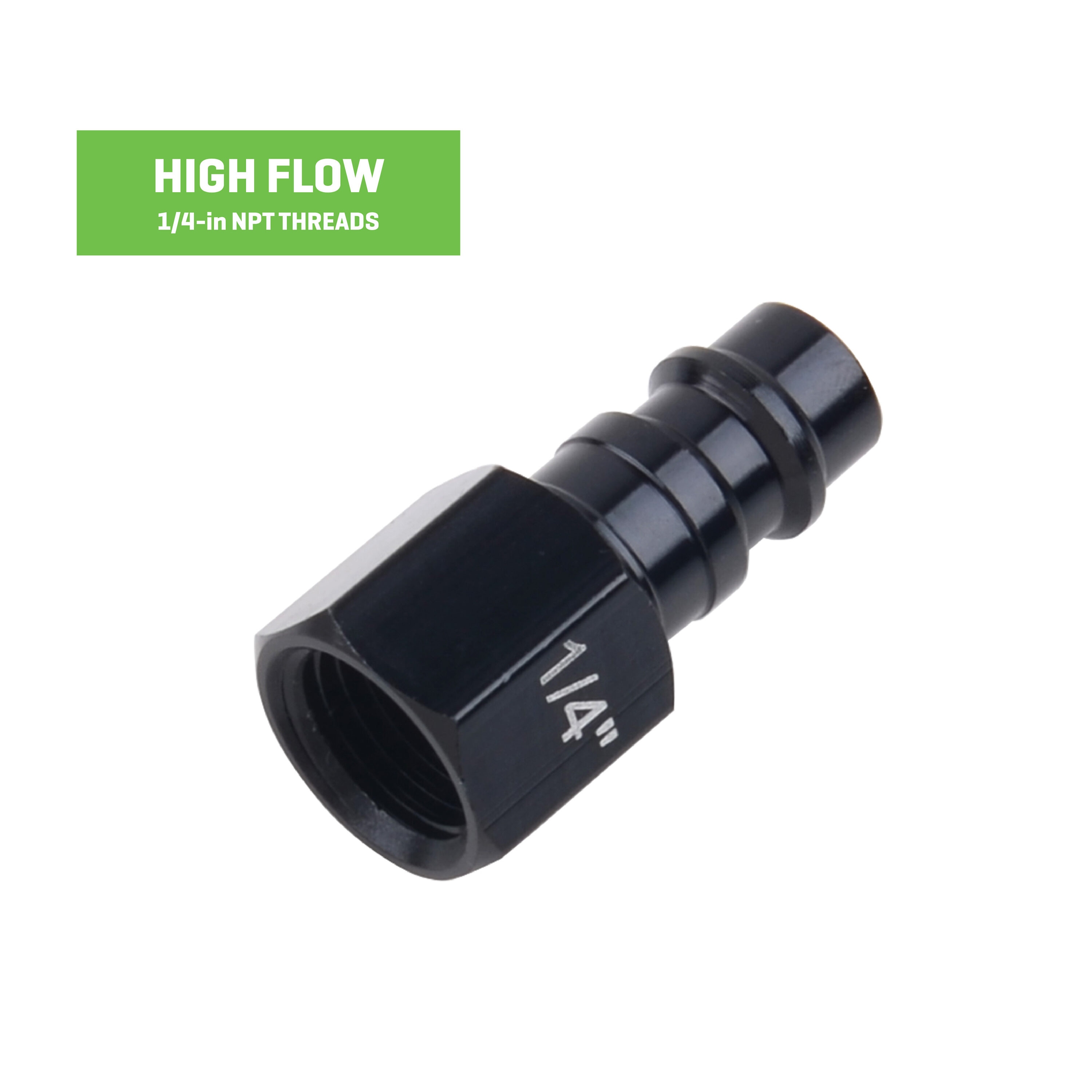 Tapón hembra de alto flujo de 1/4 de pulgada de aluminio - SGY-AIR280.