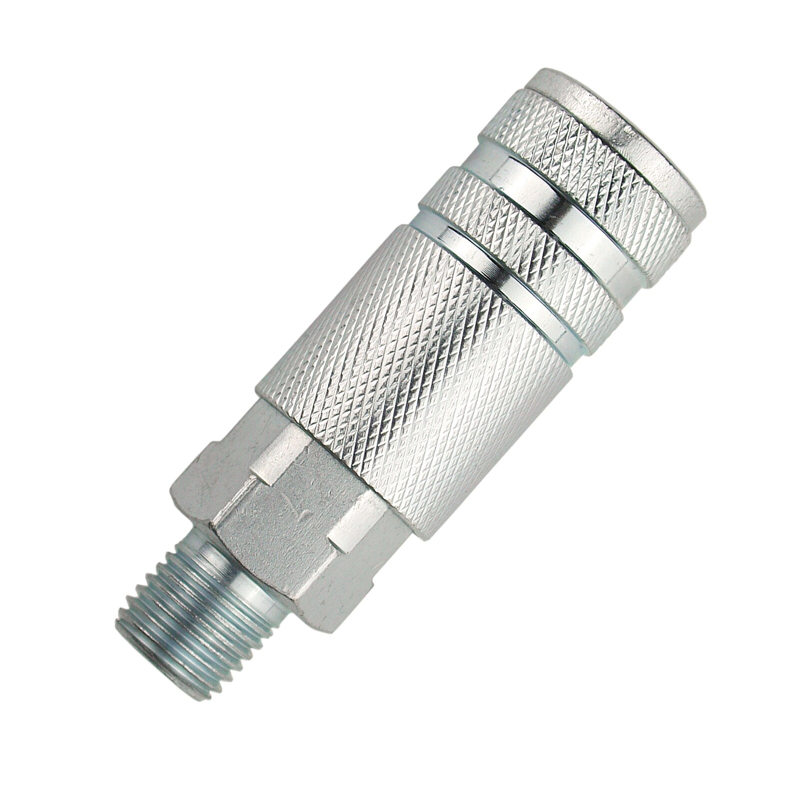 Pack de 10 Acoplamientos Lincoln 1/4" x 1/4" Macho de Acero Primefit LC1414MS-B10-P
