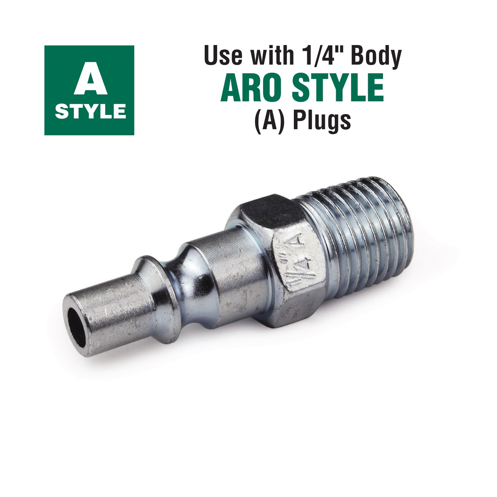 Juego de 10 Acoples Estilo A de Latón de 1/4" x 1/4" Macho NPT Primefit AC1414MB6-B10-P