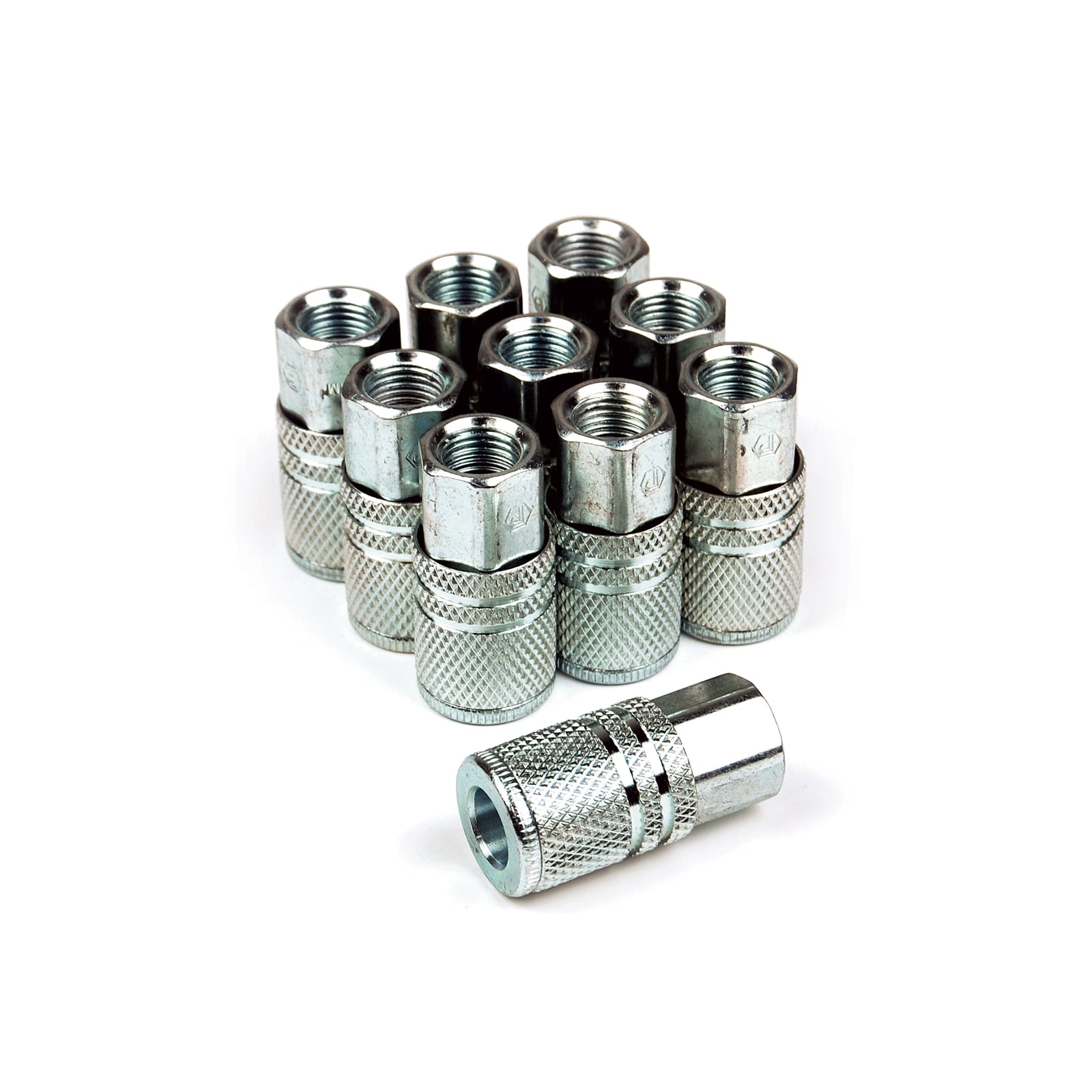 Acoplador Industrial de Acero de Alto Rendimiento Primefit 10 Pack 1/4" x 1/4" Mujer