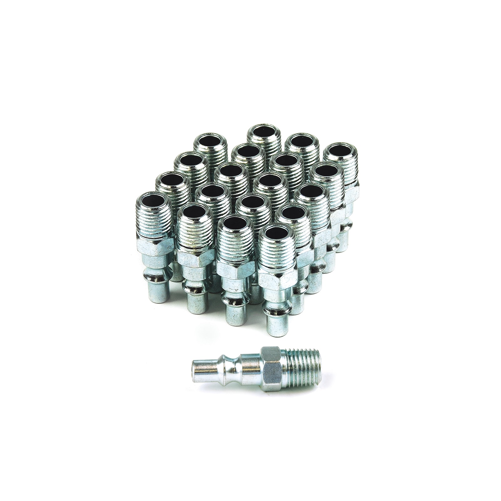 25 Tapones de Estilo A de Acero 1/4" x 1/4" Macho AP1414MS-B25-P