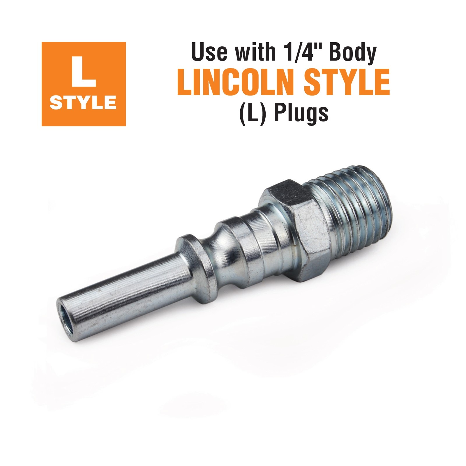Acoplador de aire Primefit de 10 piezas Lincoln 1/4" x 1/4" hembra de acero LC1414FS-B10-P