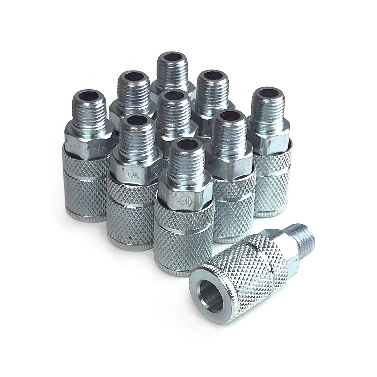 Paquete de 10 Acoplamientos Automotrices de Alto Rendimiento Primefit 1/4" de Acero XTC1414MS6-B10-P